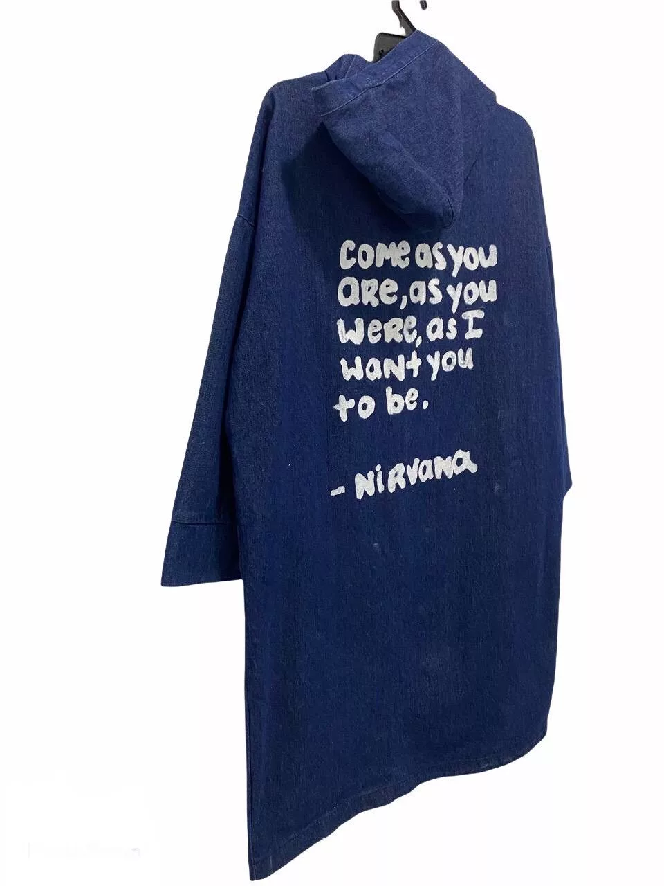 Band Tees Denim Jackets Band Tees × Nirvana NIRVANA ROCK BAND DENIM JACKET cw21 Blue