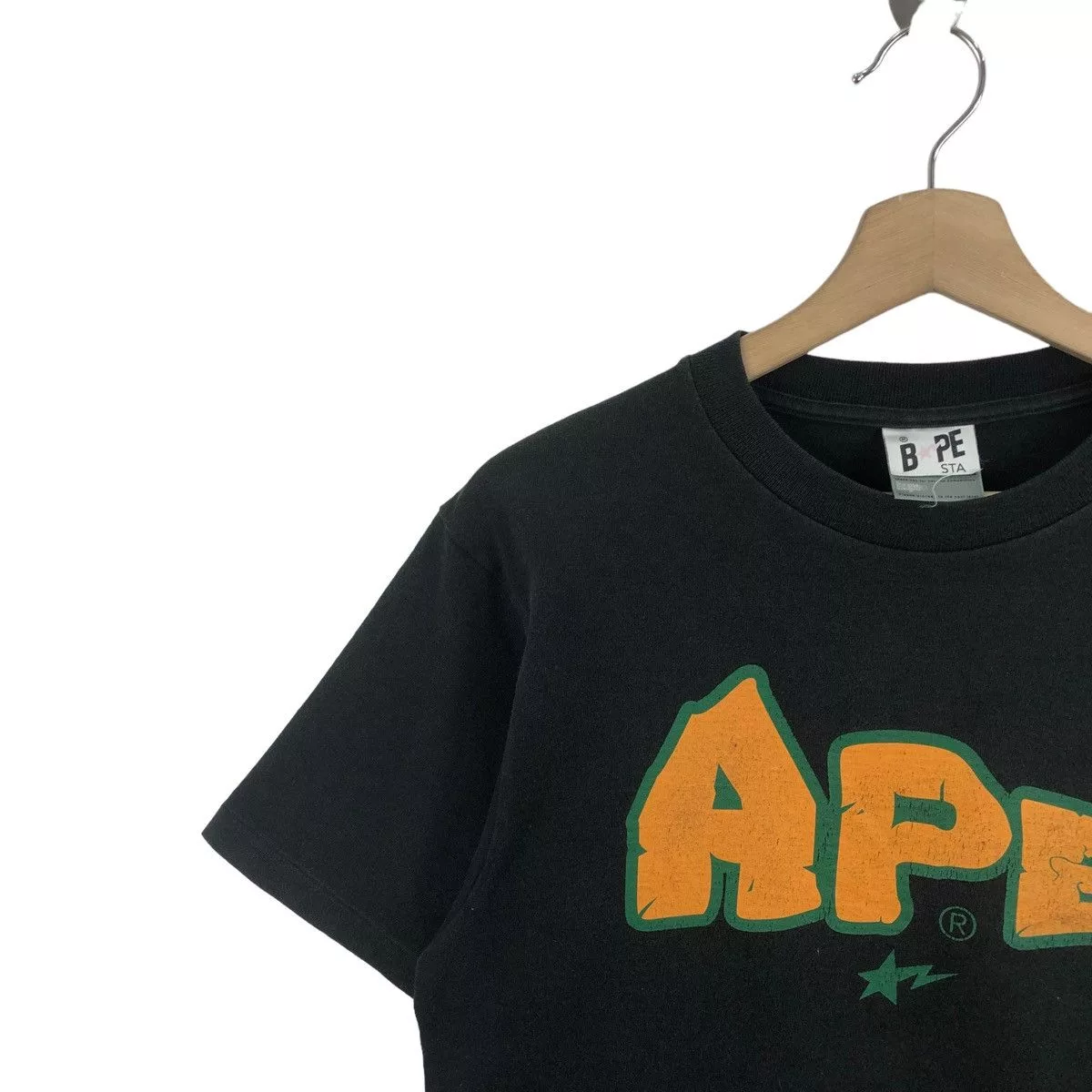 Bape Short Sleeve T Shirts Bape × Vintage BAPE STA TEE Black