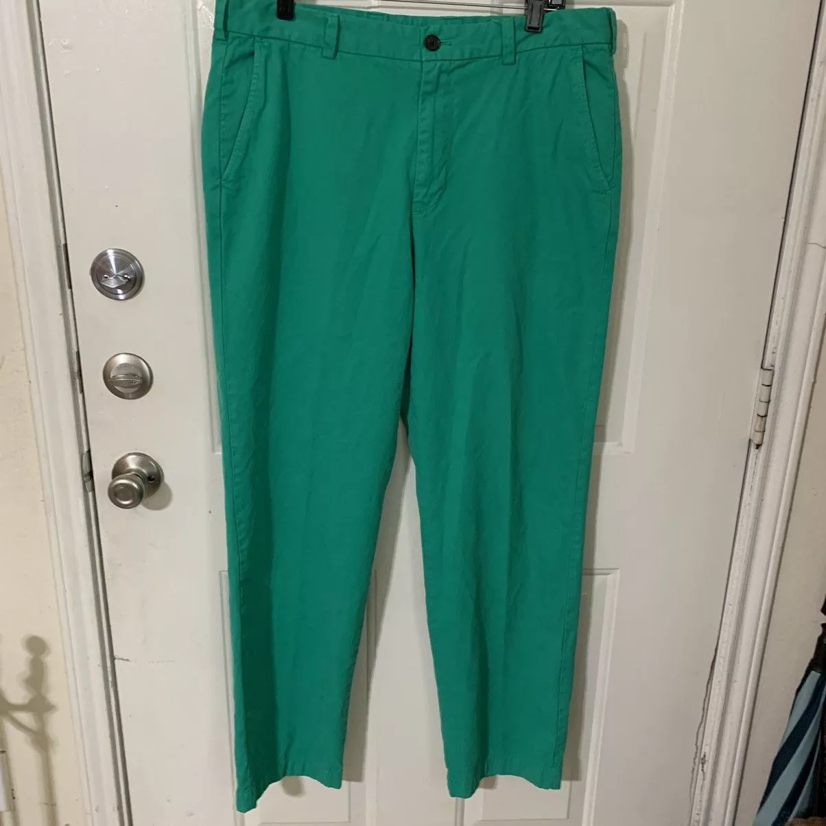 Brooks Brothers Casual Pants Brooks Brothers Clark cotton FF trousers Green