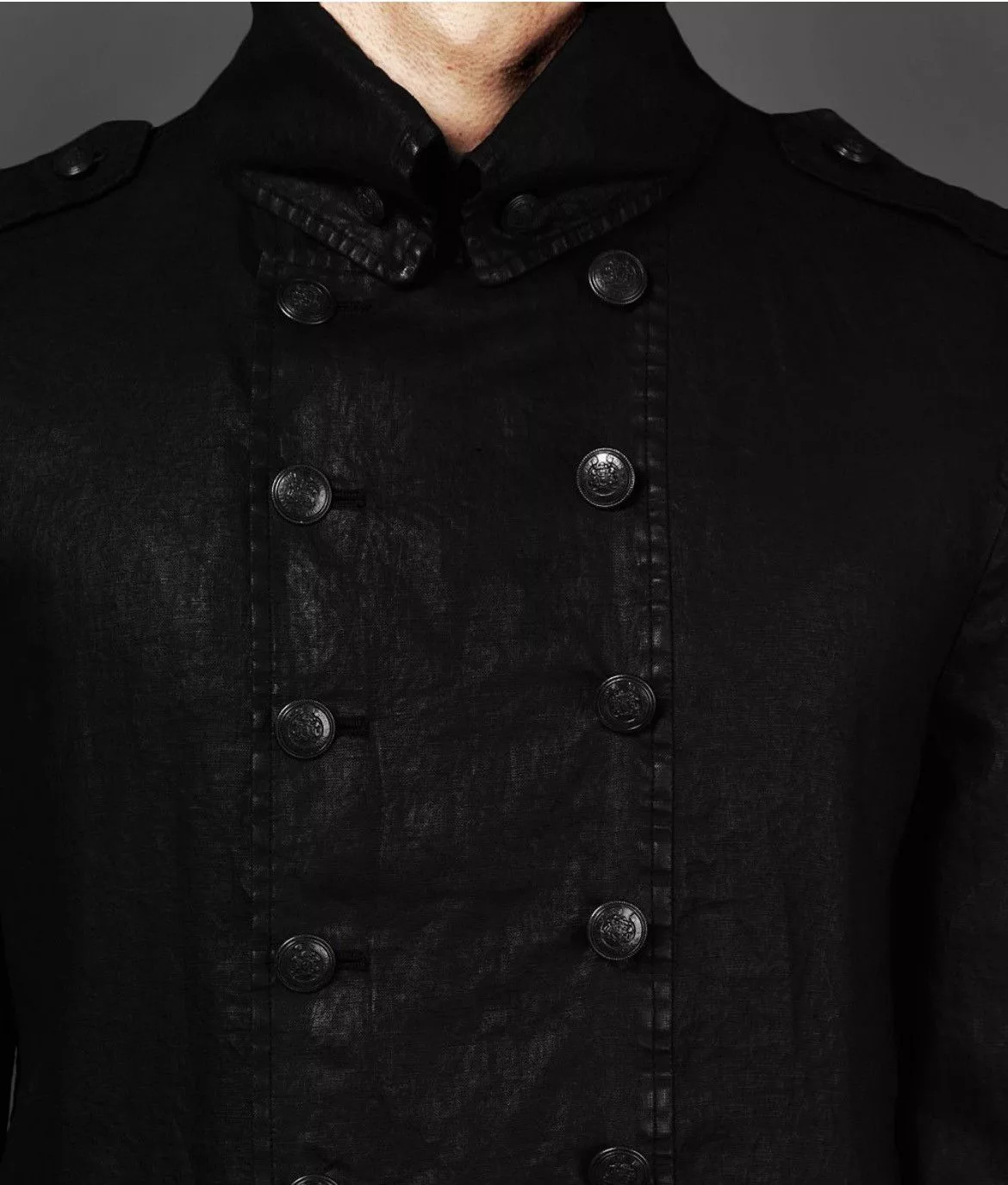 John Varvatos Light Jackets John Varvatos Linen Coat. 54 Black