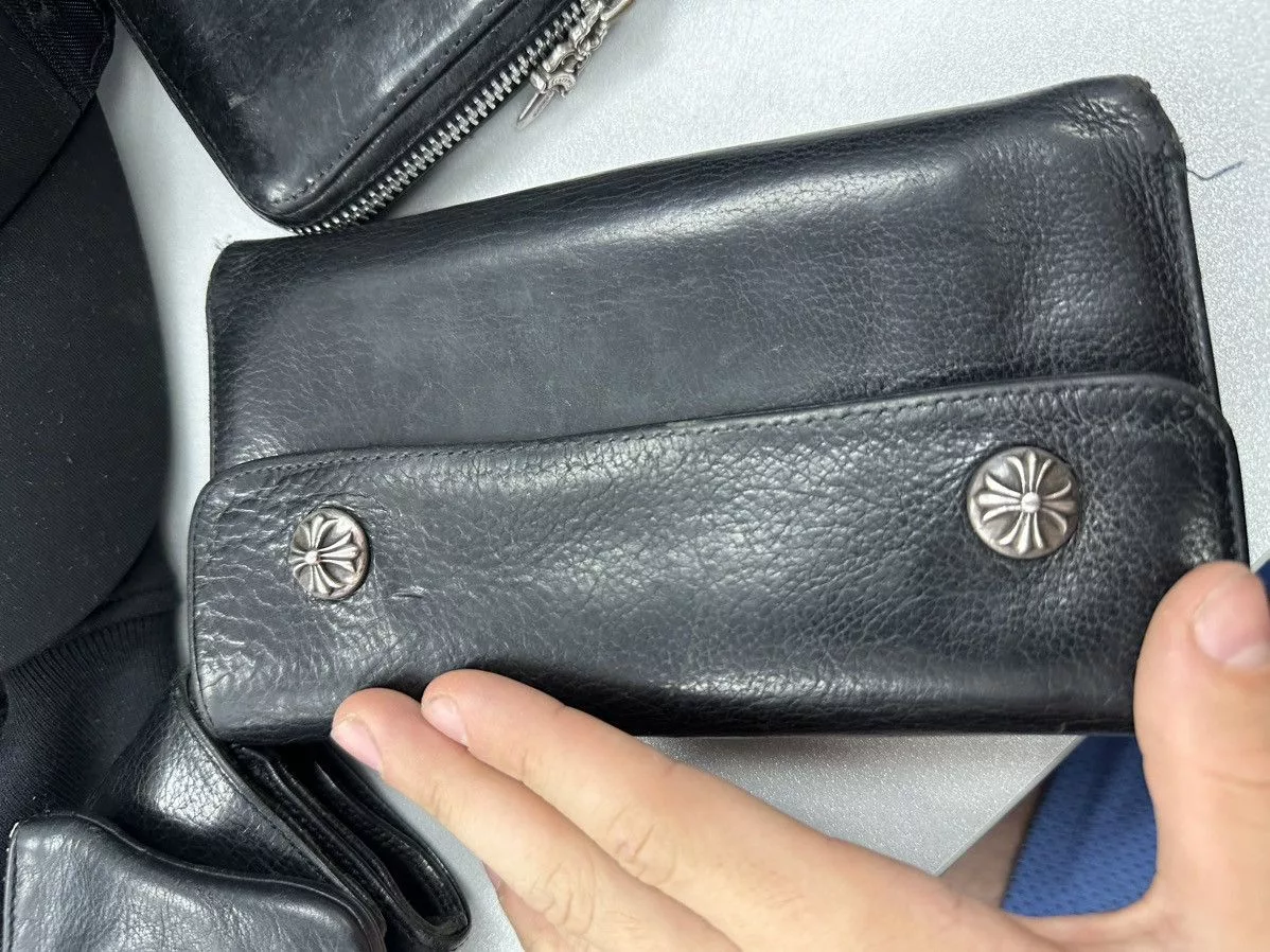 Chrome Hearts Wallets Chrome Hearts Long Wallet Black