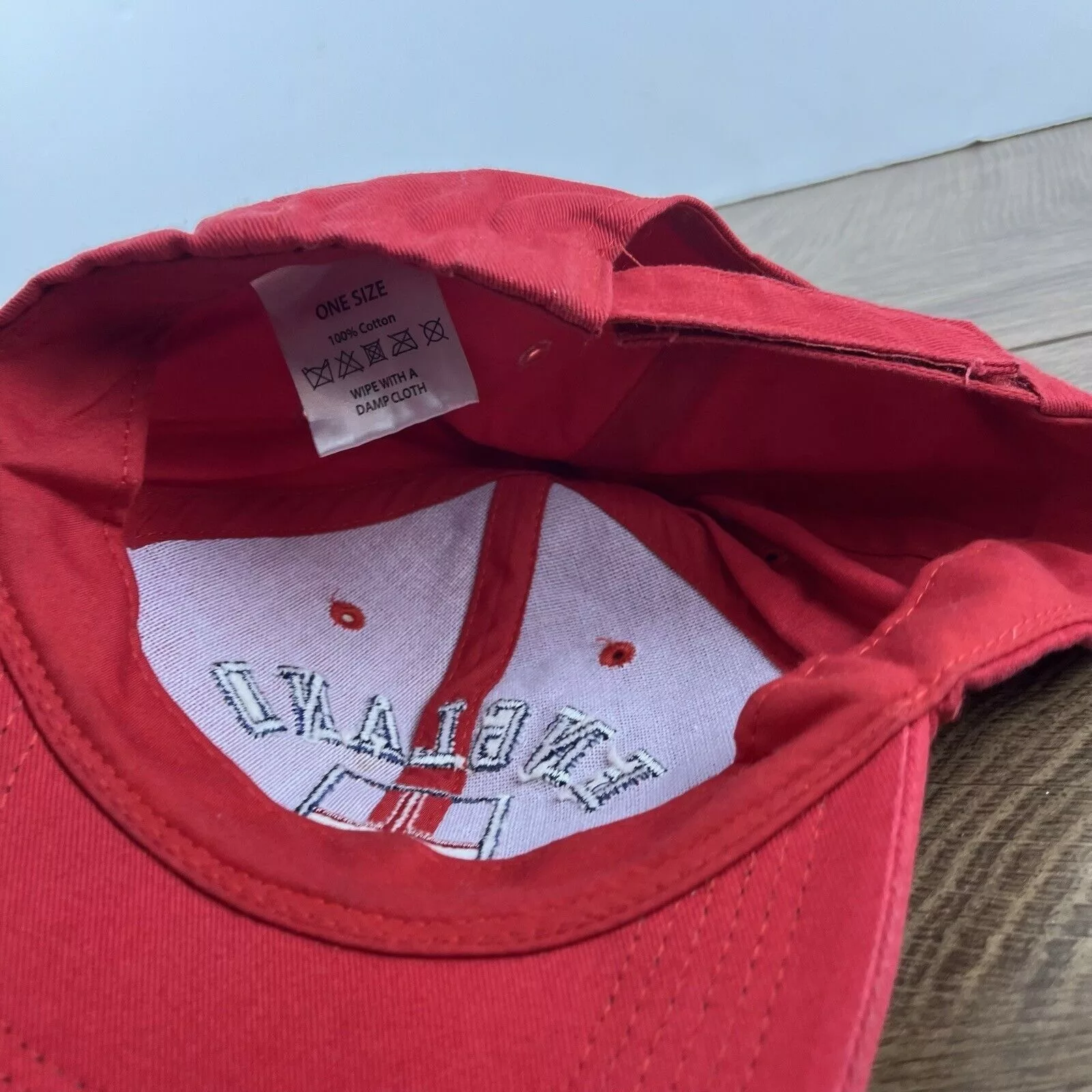 Other Hats Other England Hat England Baseball Hat Red Adjustable Hat Red Adul