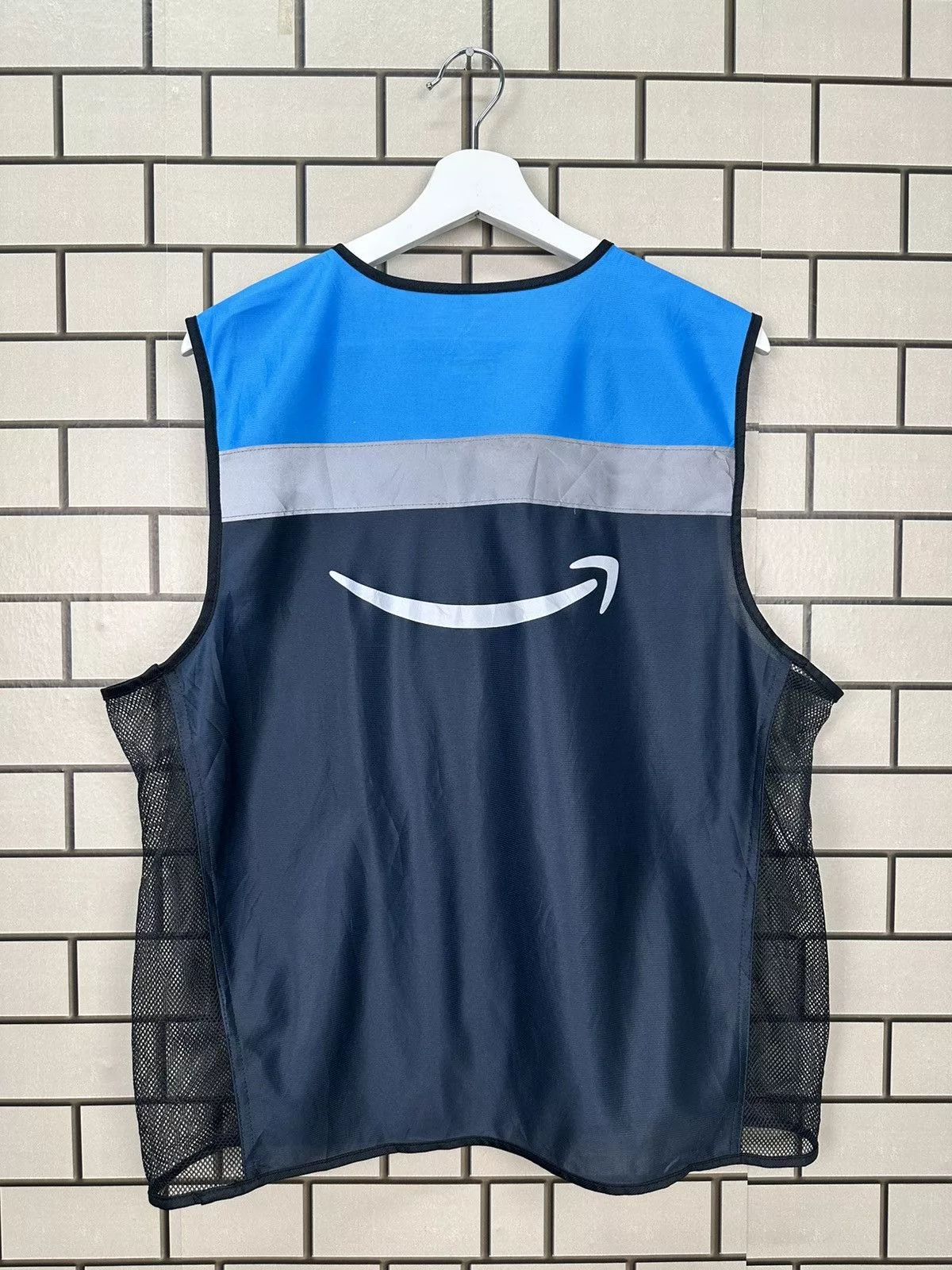 Other Vests Other Amazon Employee Delivery Driver Reflective Work Vest M/L Blue