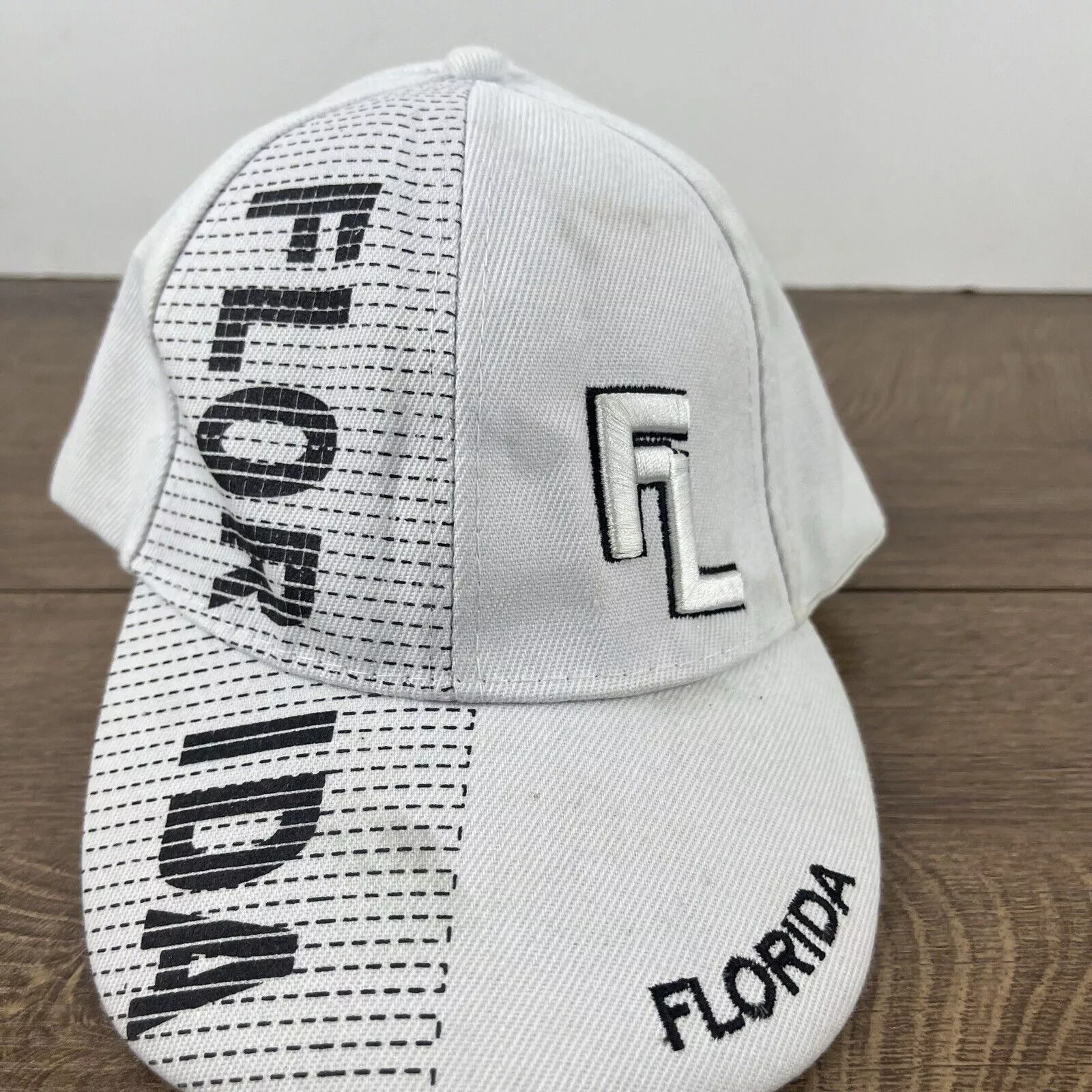 Other Hats Other Florida White Hat Florida Baseball Hat White Adjustable Hat
