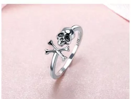 Other Rings Other Gothic Skeleton Ring (Size 6-8) Silver Streetwear