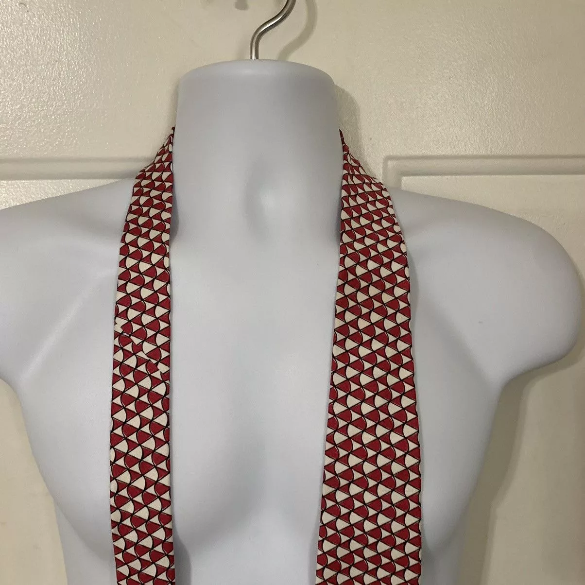 Paul Smith Ties Pocketsquares Paul Smith Geo print silk Tie Red
