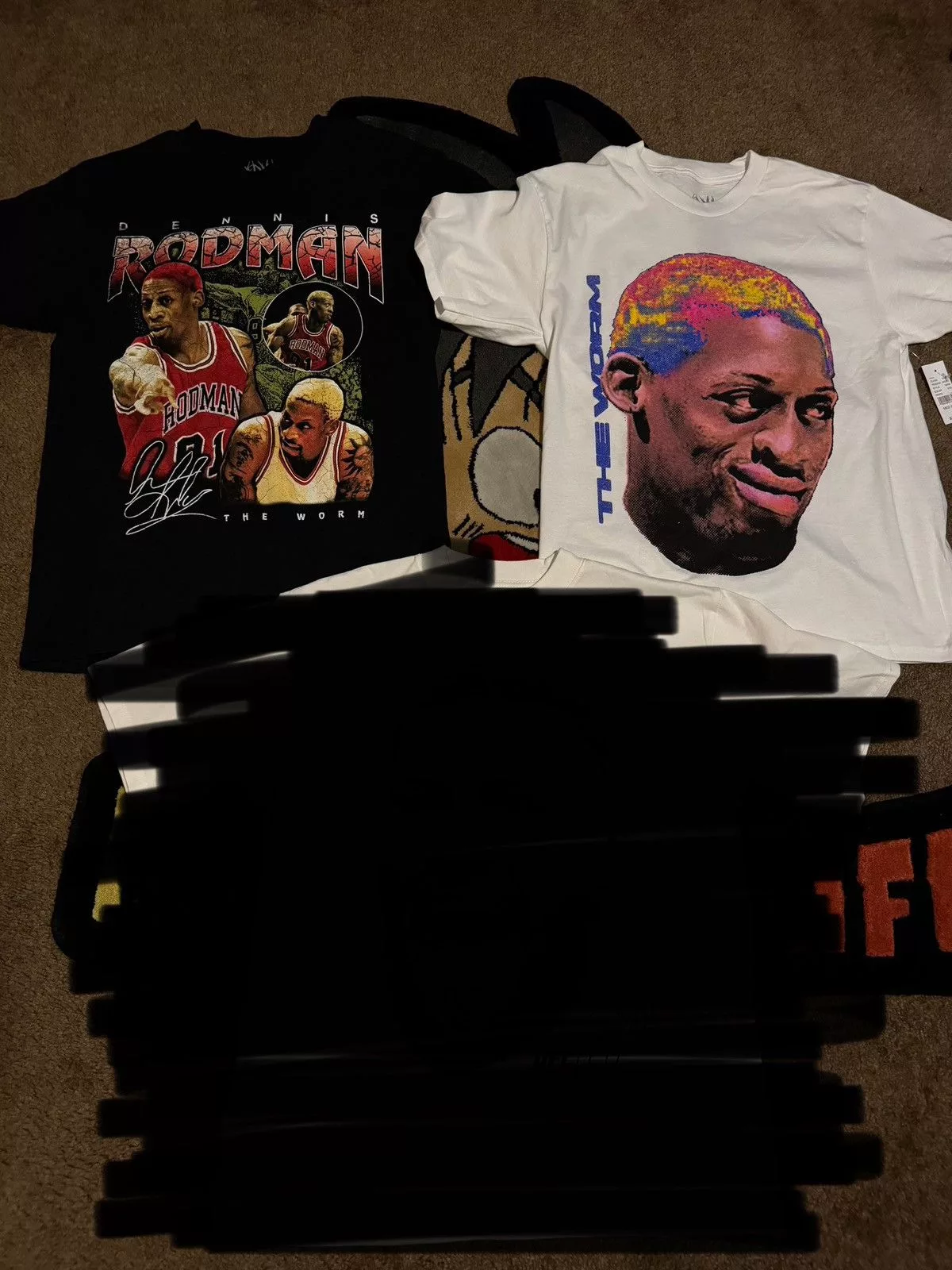 Pacsun Short Sleeve T Shirts Pacsun × Vintage Dennis Rodman Brand Shirt Men’s Size Medium Lot Of 2 White Streetwear