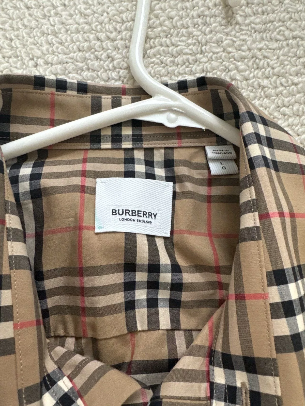 Burberry Shirts Button Ups Burberry Button Down Beige