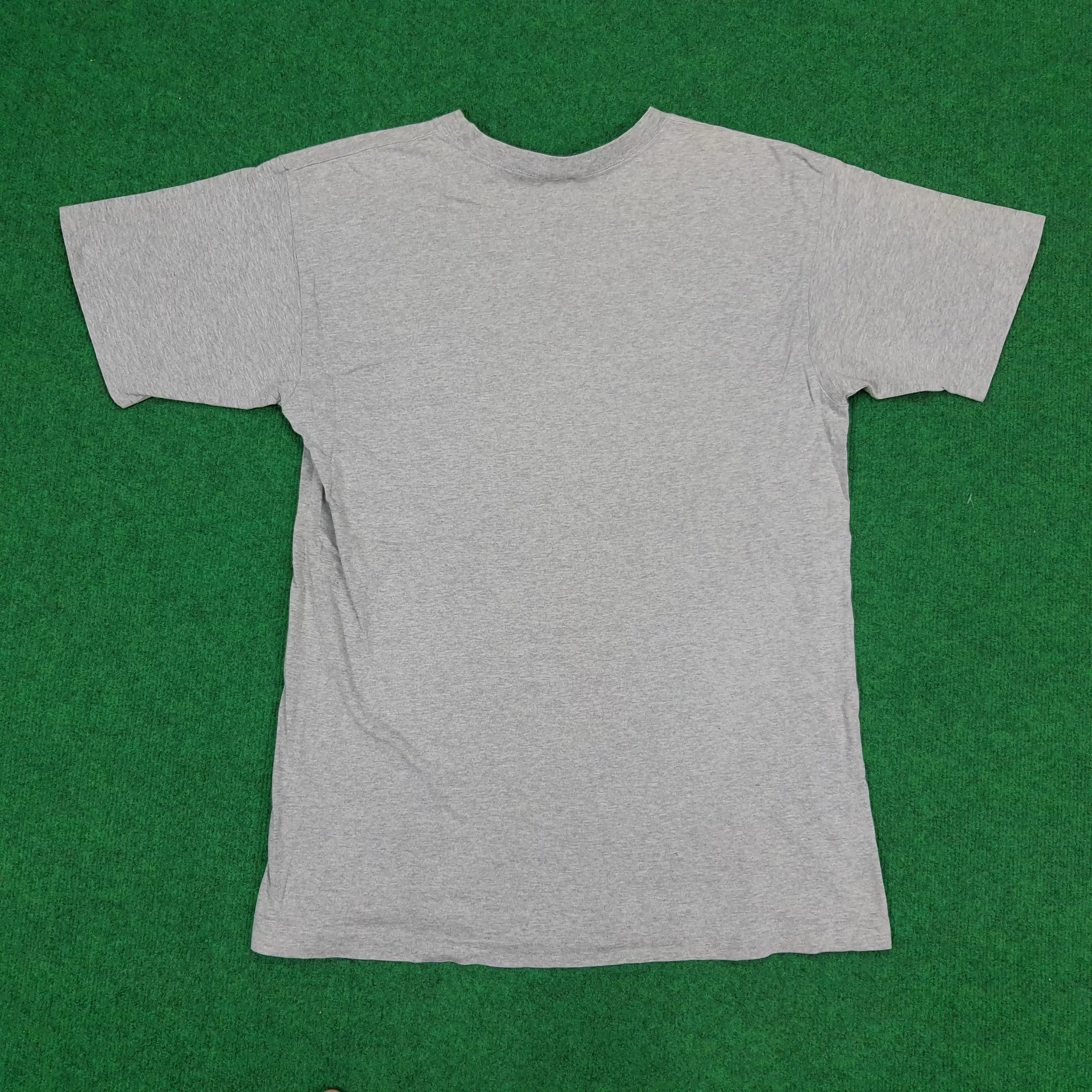 Nike Short Sleeve T Shirts Nike × Vintage Vintage Nike Big Swoosh Casual Tees Gray