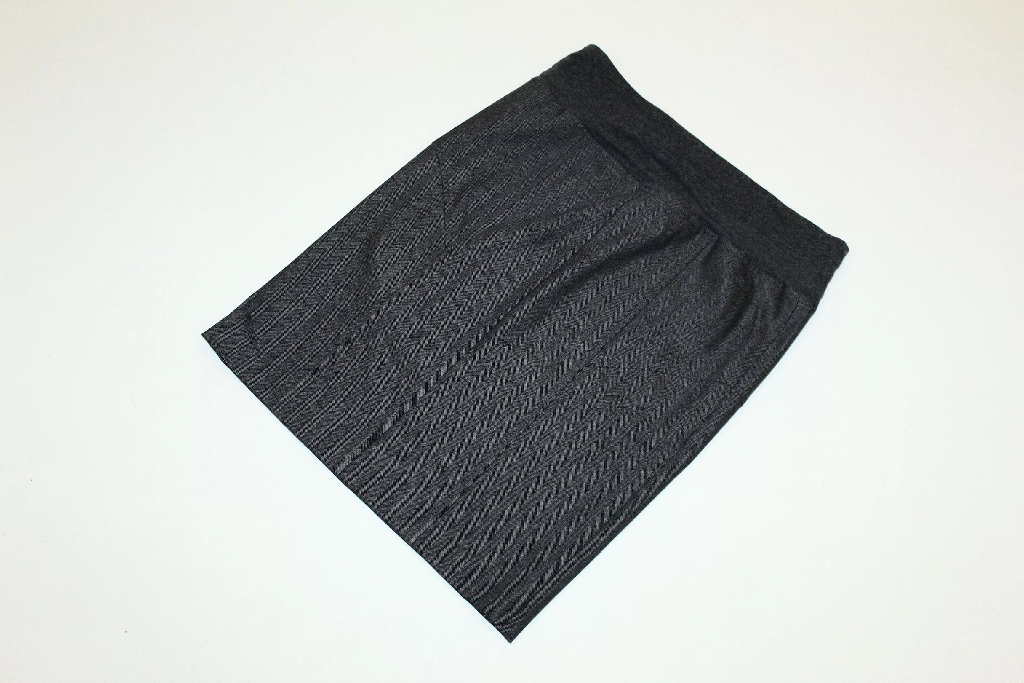 Brunello Cucinelli Mini Skirts Gunex by Brunello Cucinelli Herringbone Wool Skirt Gray Vintage