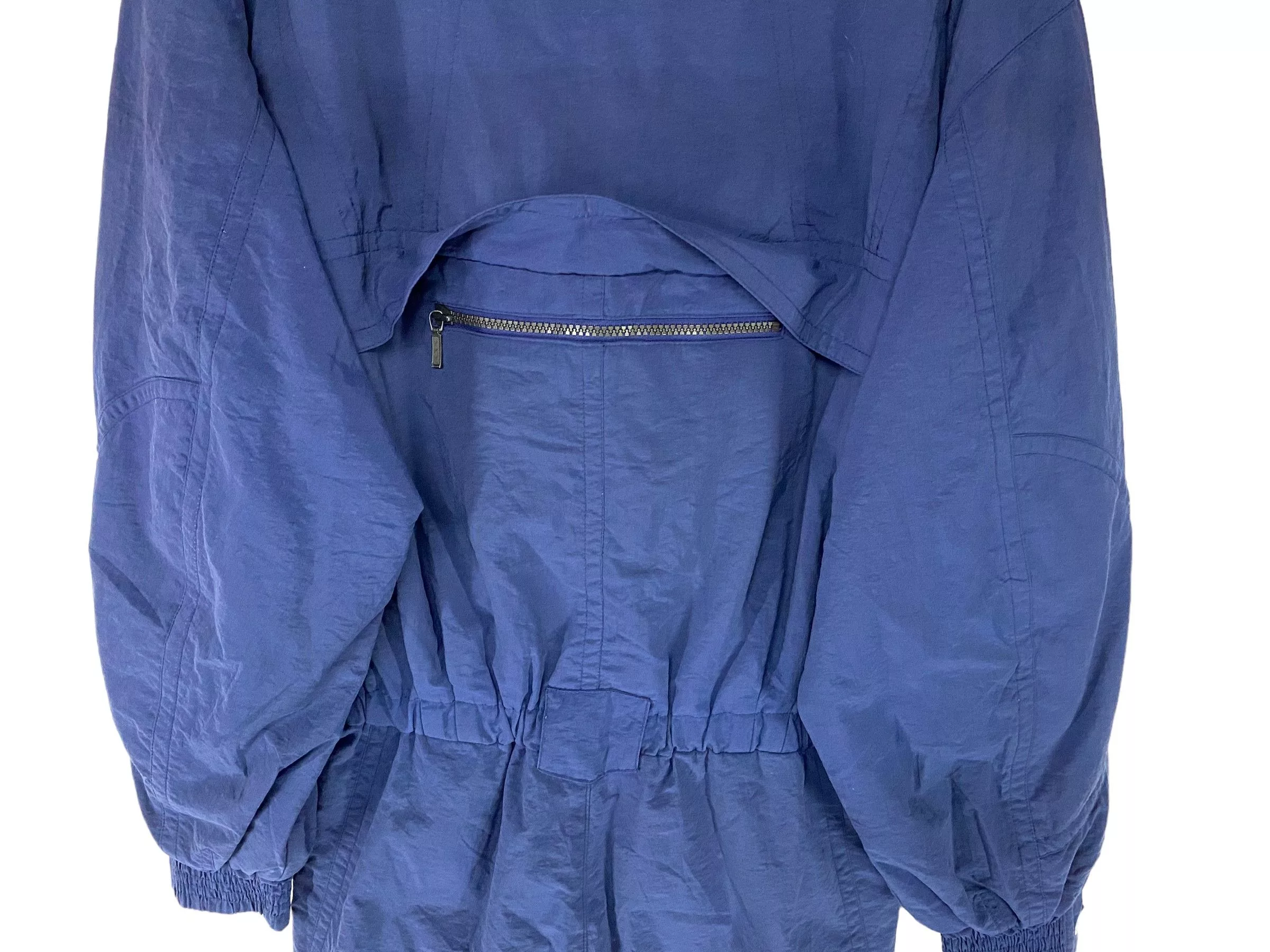 Designer Overalls Jumpsuits Designer 90s Peter Steinebronn double zip up parachute coverall Blue Streetwear