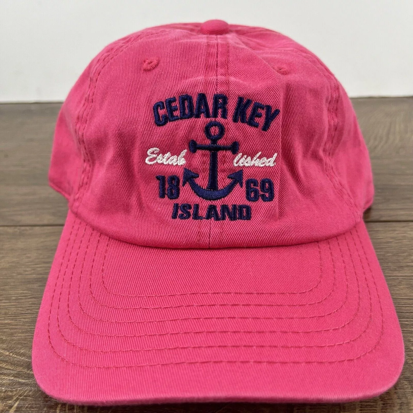 Other Hats Other Cedar Key Island Hat Cedar Key Island Pink Cap Adjustable Pi