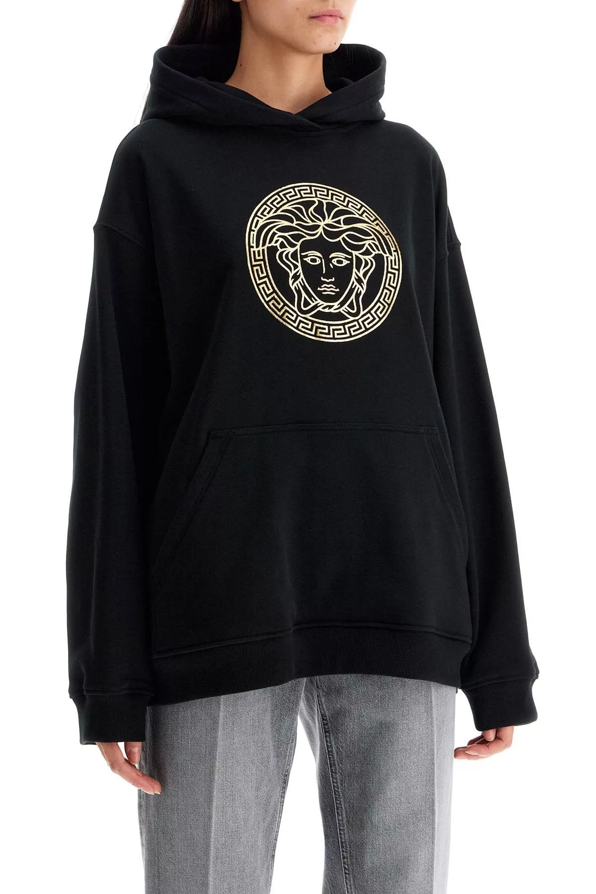 Versace Sweaters VERSACE Hooded Sweatshirt With Med Multi