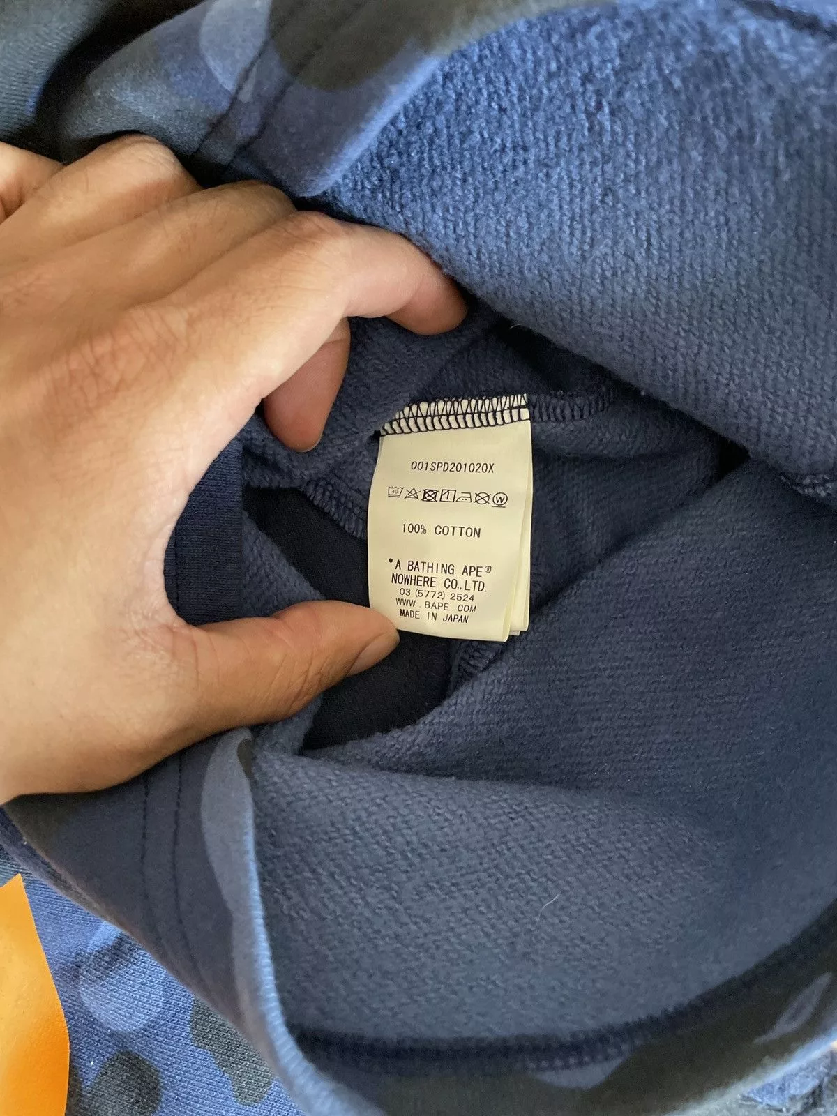 Bape Shorts BAPE blue camo sweat shorts