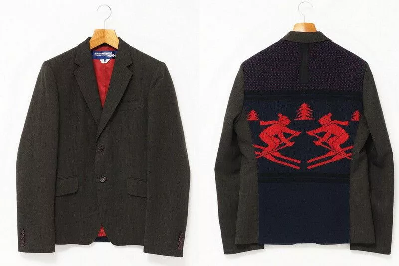 Junya Watanabe Light Jackets Junya Watanabe Jacket Tailored Back Design Wool Khaki Brown