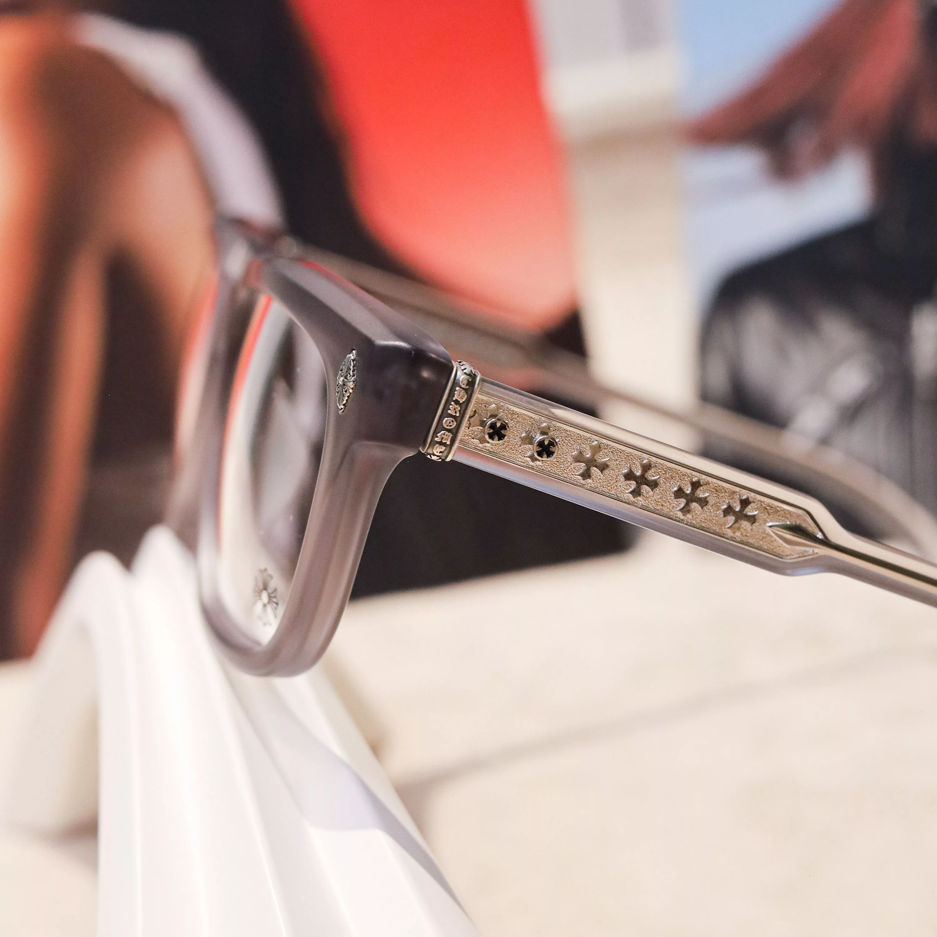 Chrome Hearts Glasses CHROME HEARTS AMBIDIXTROUS MATTE GRAPHITE Multi