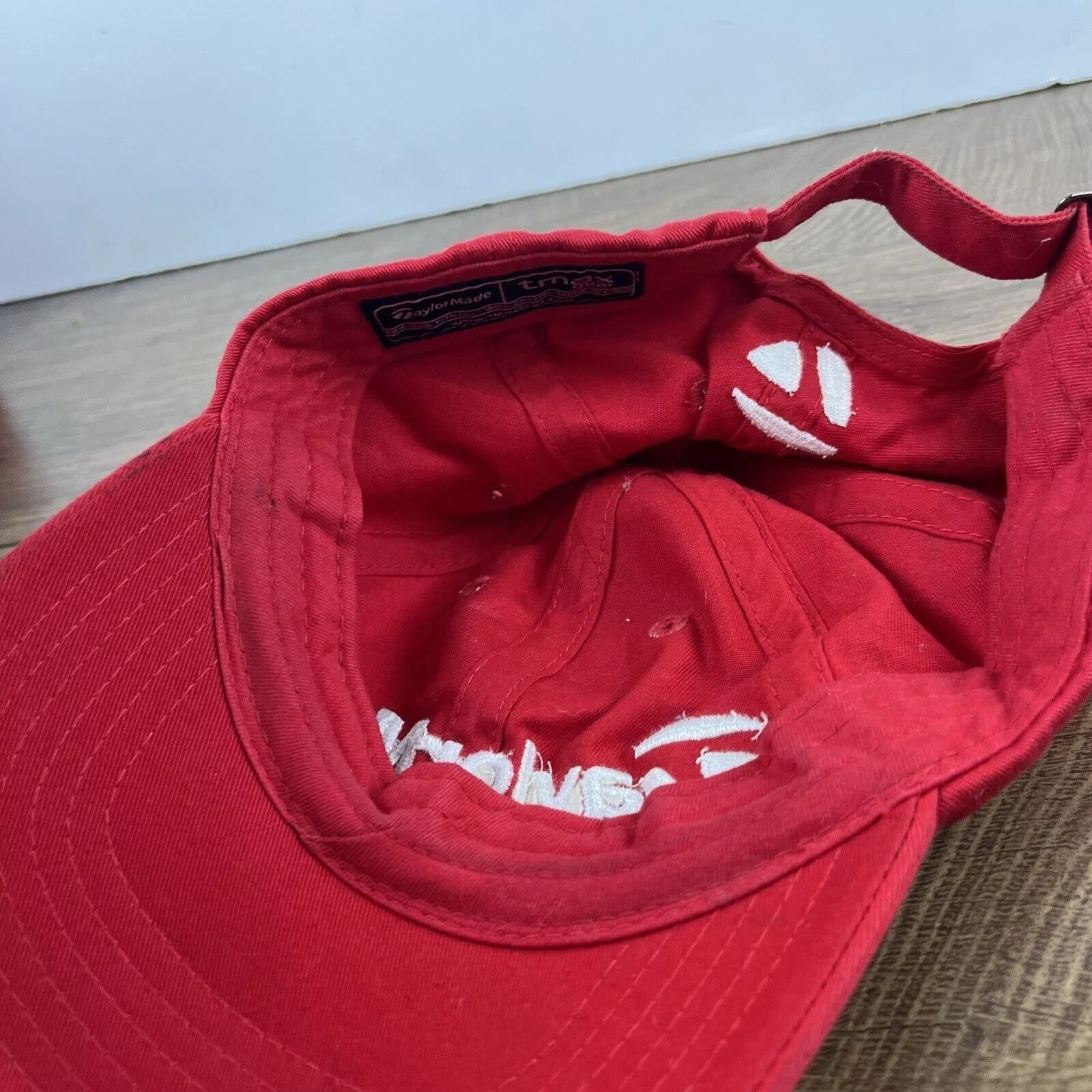 Other Hats Other TaylorMade Gold Hat Red Adjustable Hat Red TaylorMade Adult