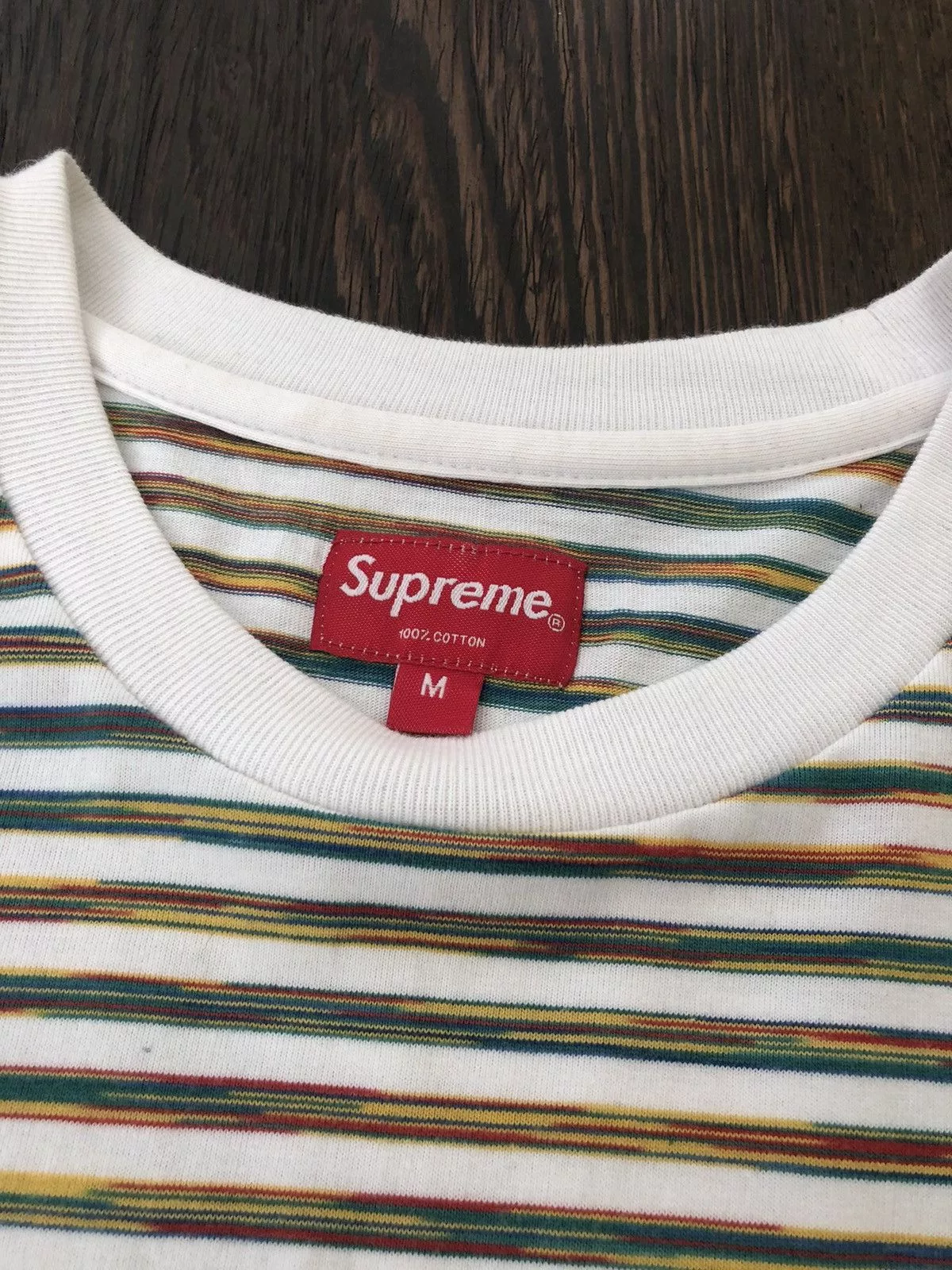 Supreme Short Sleeve T Shirts Supreme Static Stripe Tee White