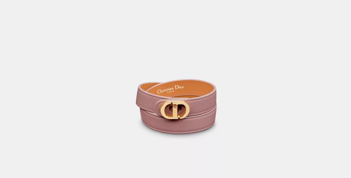 Dior Bracelets Dior o1w1db10424 Size: OS 30 Montaigne Double Bracelet in Pink