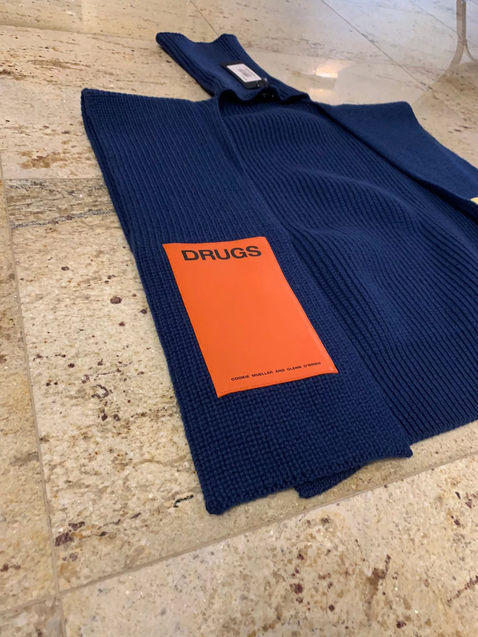 Raf Simons Periodicals Raf Simons TO Turtleneck Single Panel With Patches Blue
