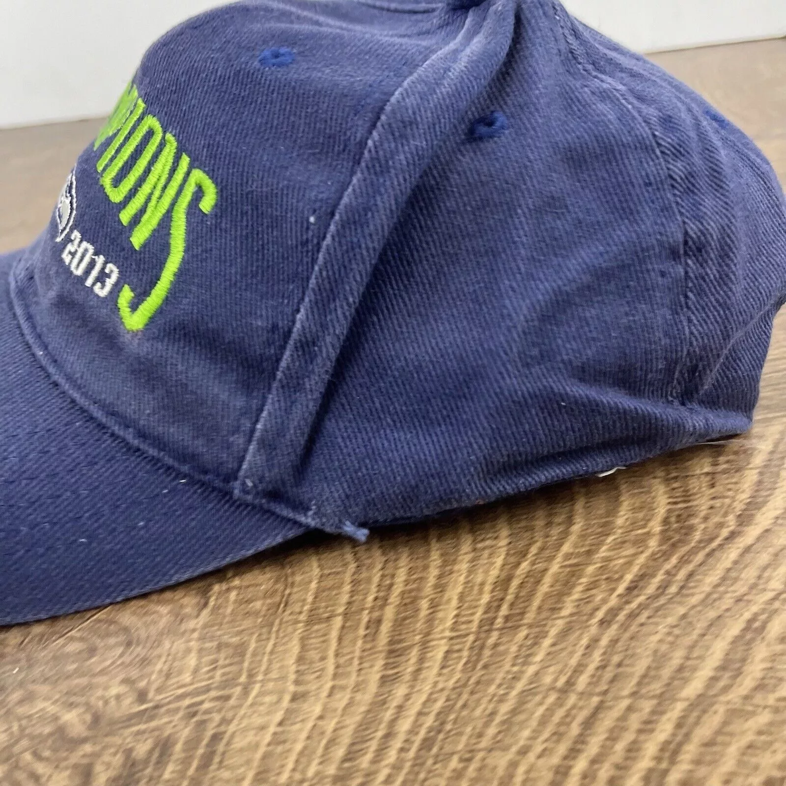 Other Hats Other Seattle Seahawks Hat 2013 NFC Champions Blue Cap Adjustable