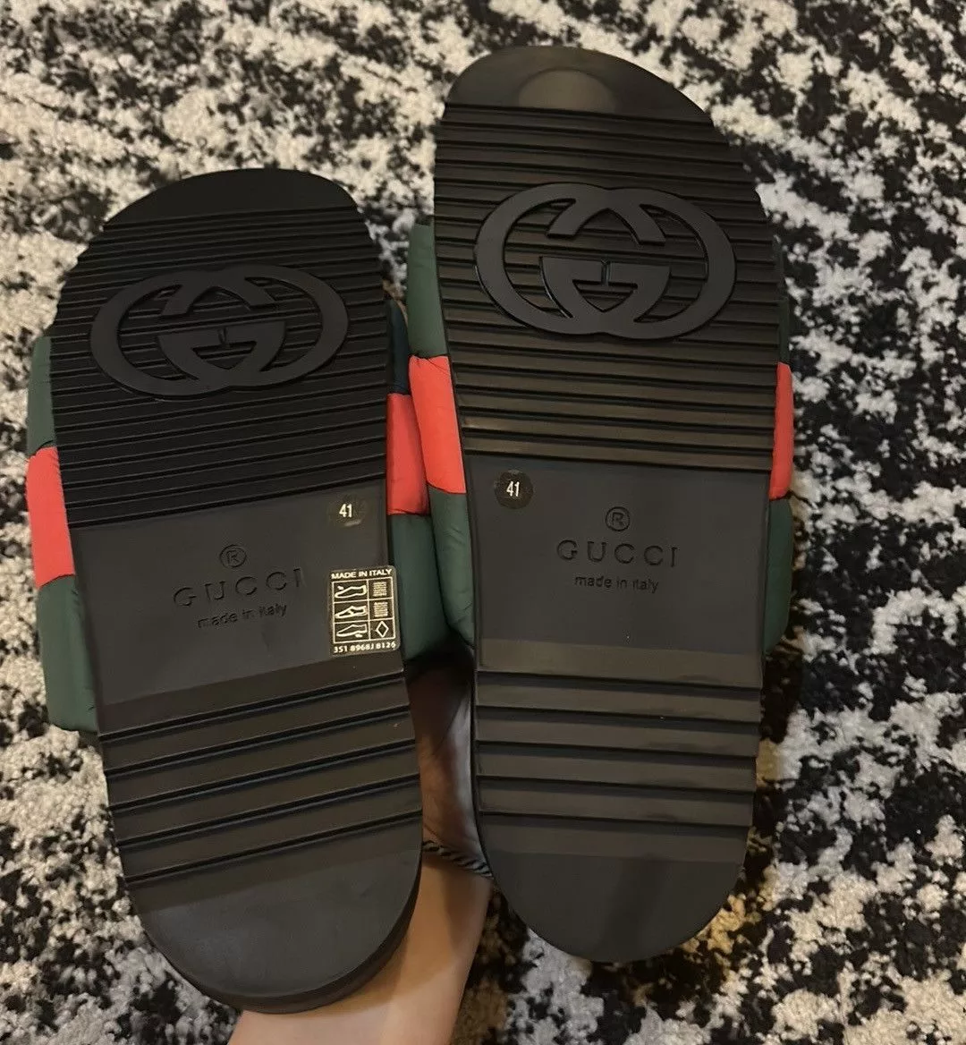 Gucci Sandals Gucci Padded Web Sandal Slide size 41 Multi