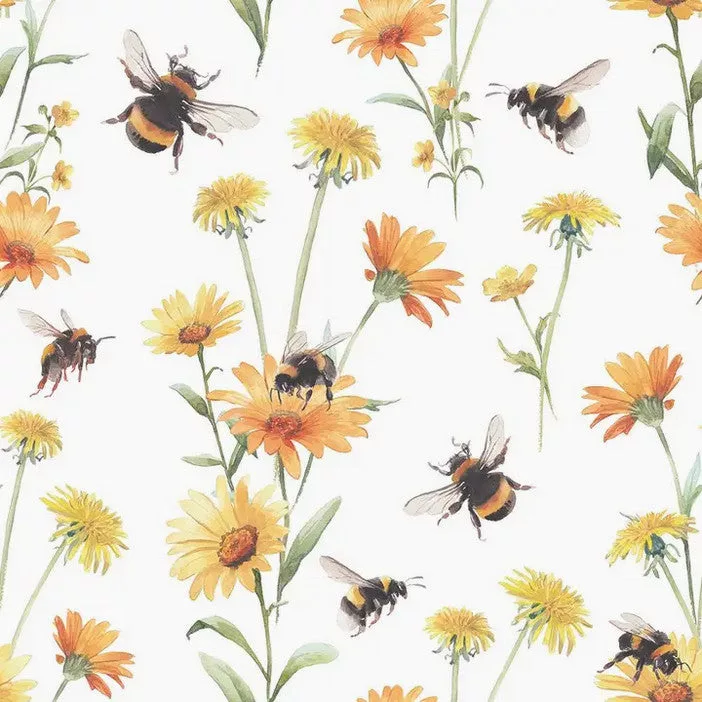 Beverage Napkin Busy Bees 20 ct