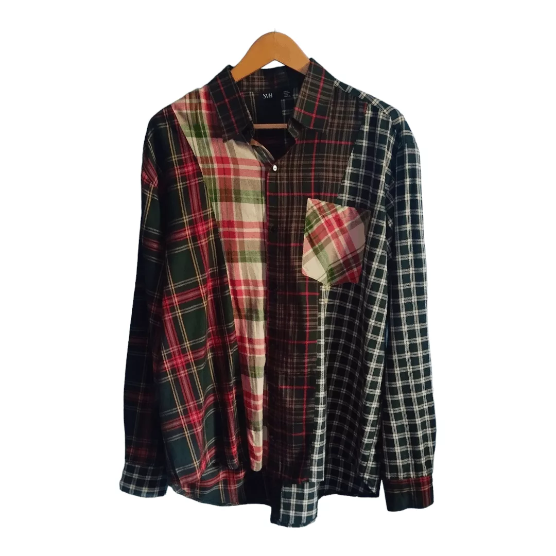Blue Blue Japan Shirts Button Ups Blue Blue Japan × Japanese Brand SVH SHIRTS (BUTTON UPS) Green Streetwear