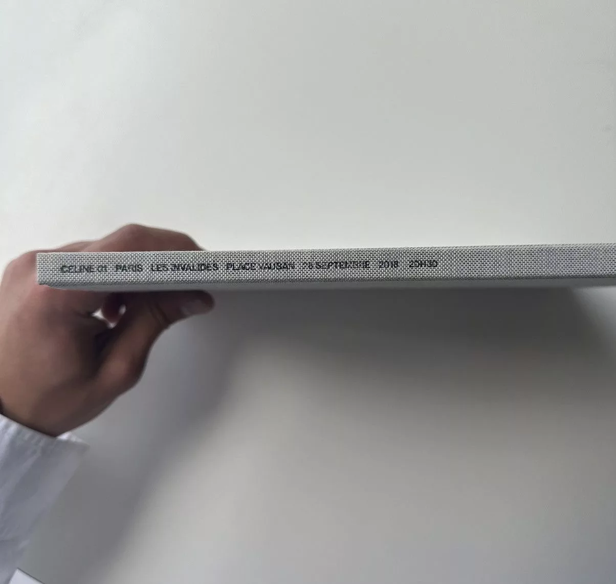 Celine Miscellaneous Celine × Hedi Slimane Celine Les Invalides Invitation Poster Book White