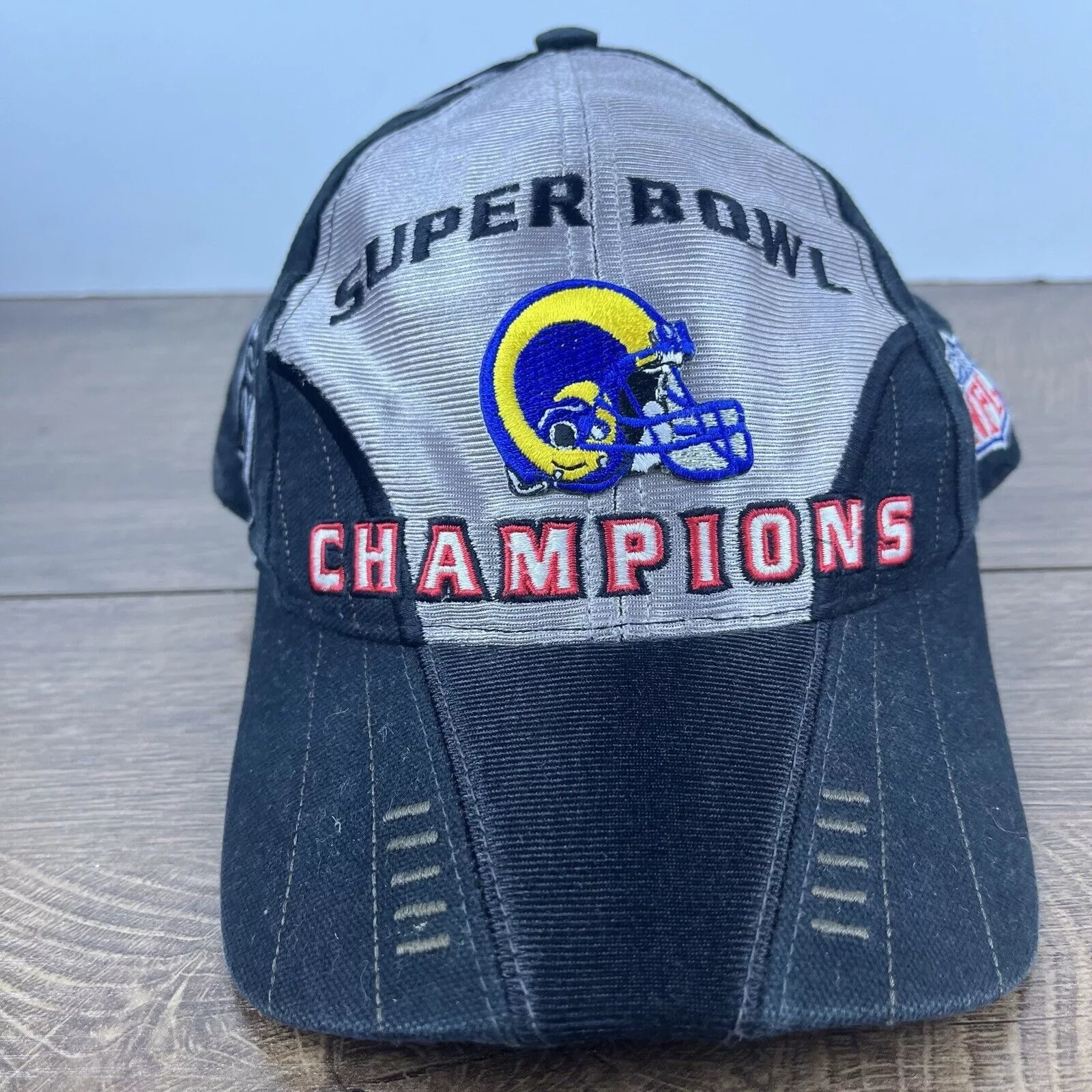 Other Hats Other Vintage St. Louis Rams Hat Gray Cap Adjustable Gray Super Bo