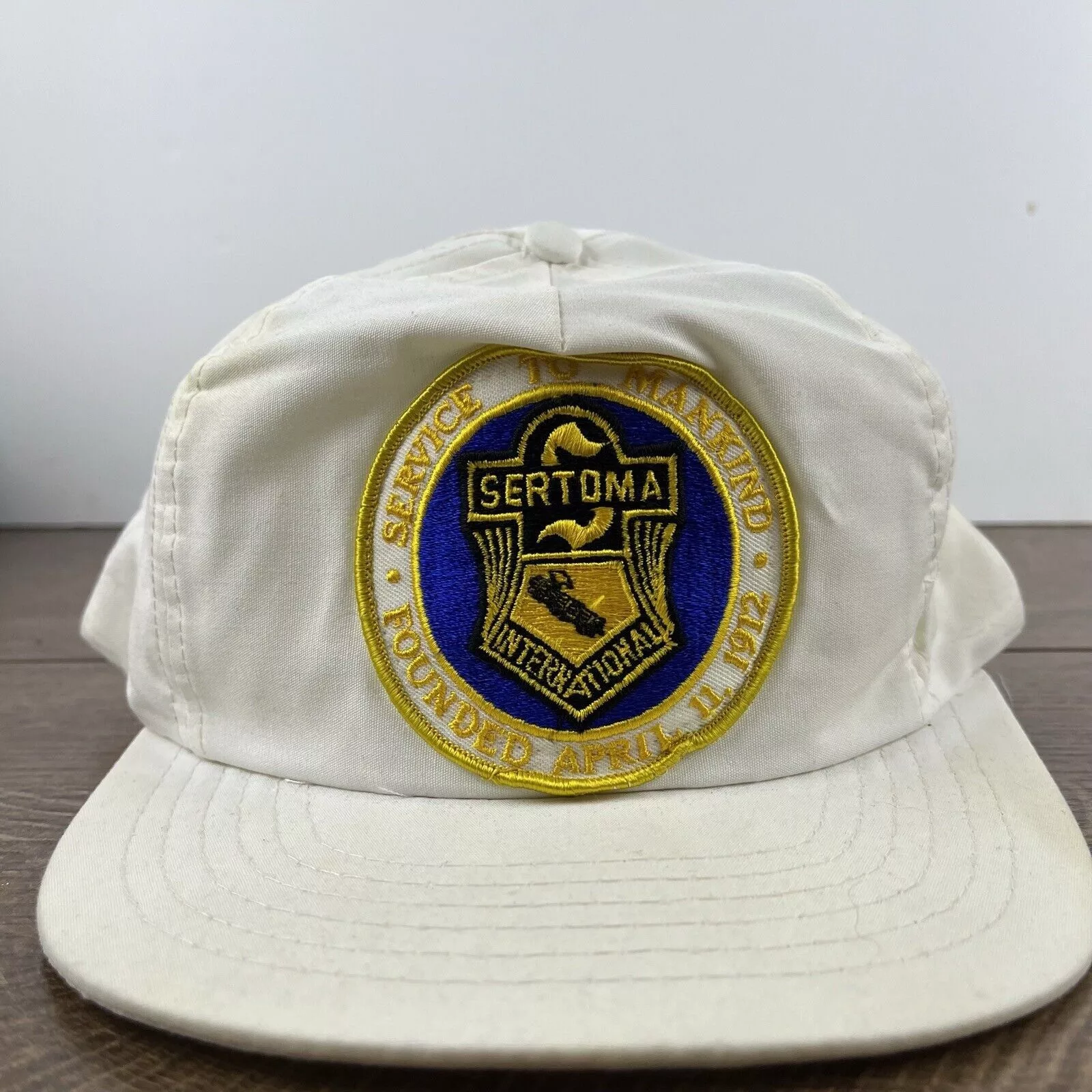 Other Hats Other Sertoma International Snapback Hat White Hat Adjustable Whit