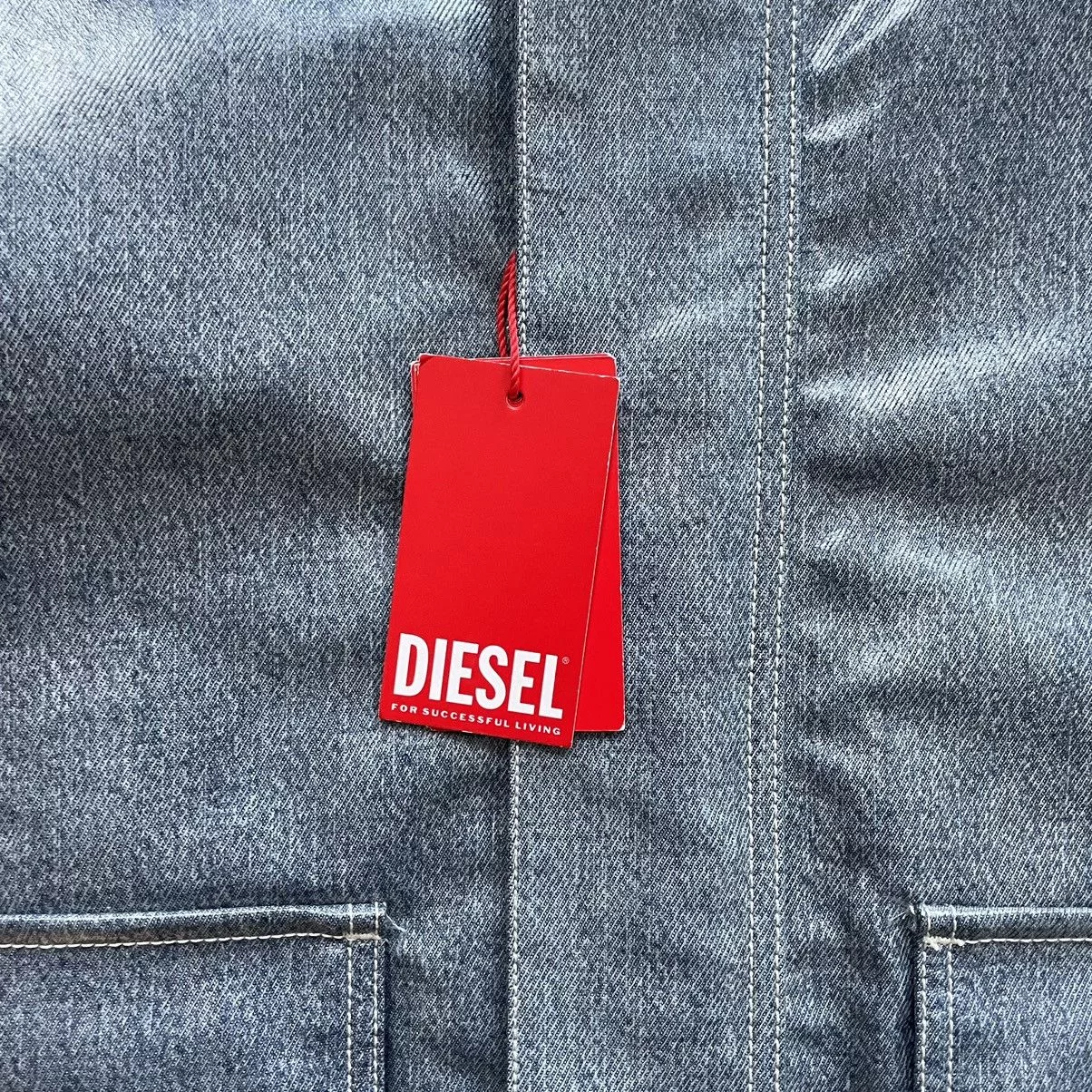 Diesel Raincoats Diesel D-Sury Giacca Raincoat Denim Jacket Blue