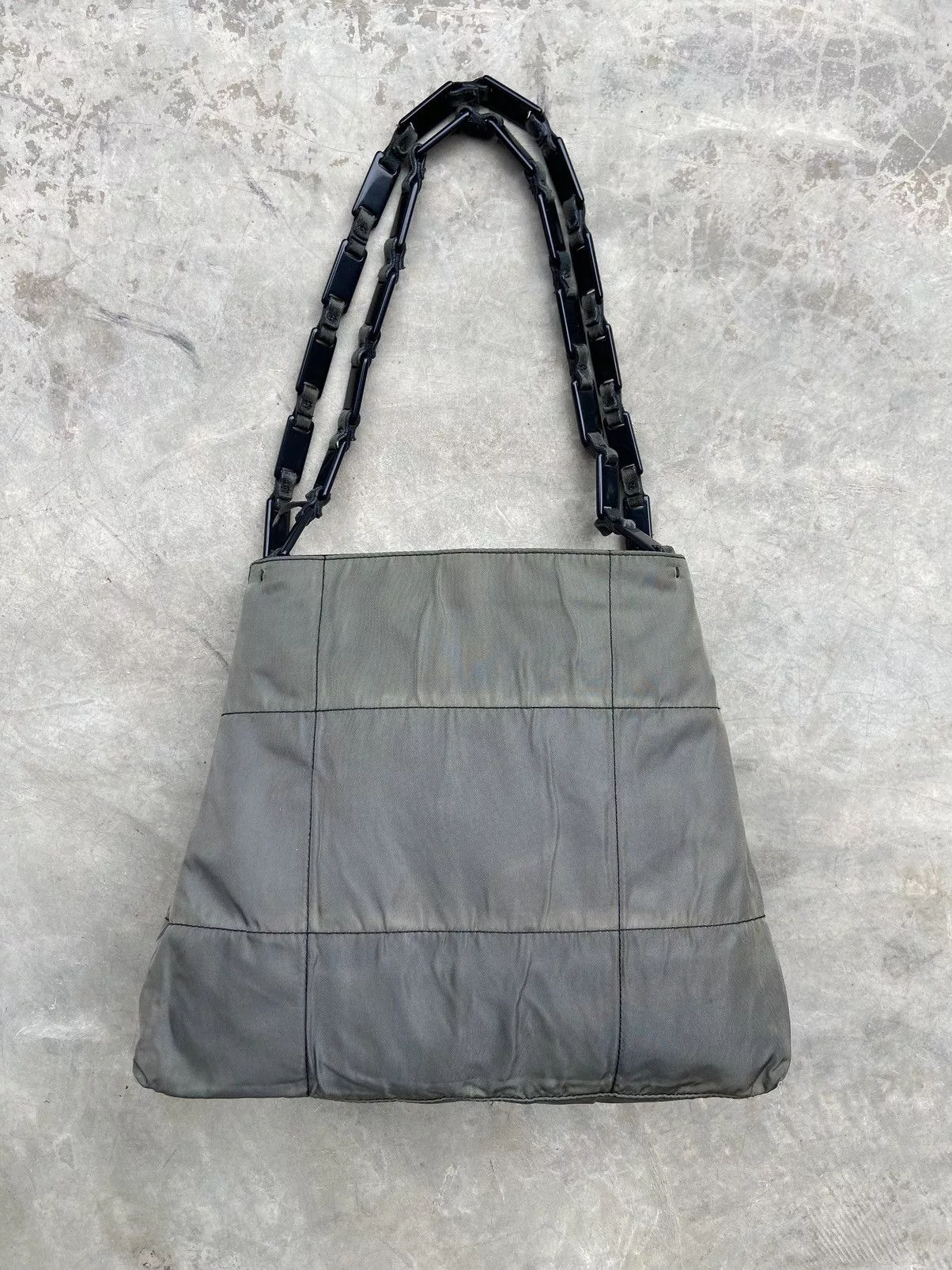 Prada Shoulder Bags authentic Prada Tessuto Shoulder Bag Green