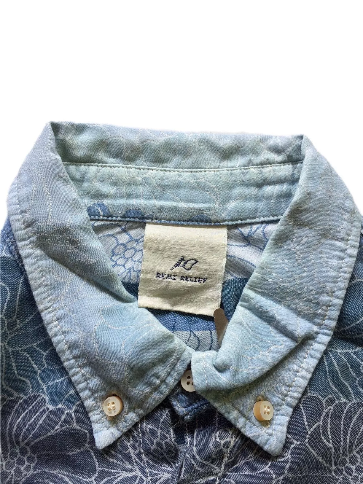 Remi Relief Shirts Button Ups Remi Relief Vintage Japanese Esque Printed Pull over shirt Multi