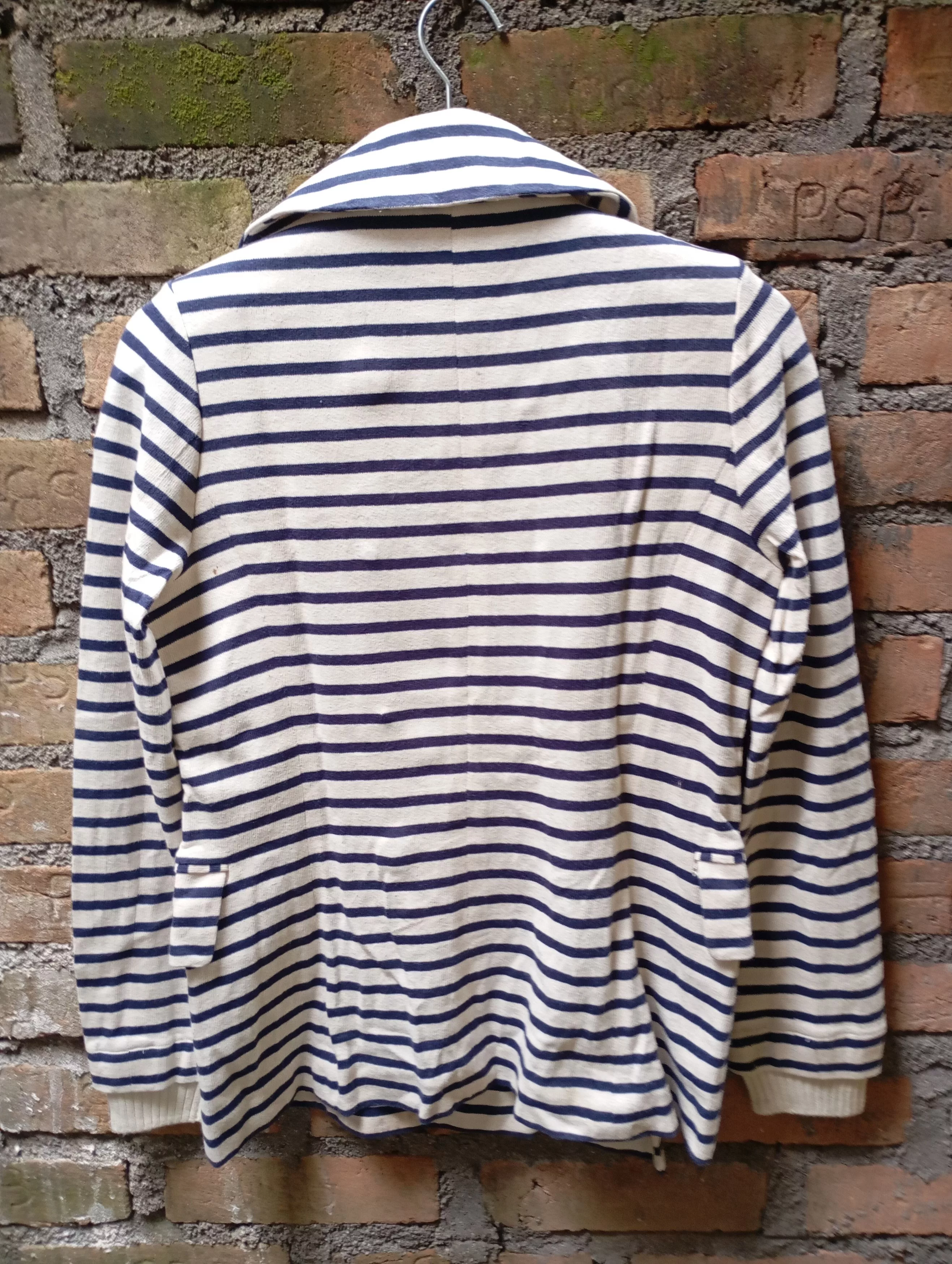 Bape Coats Bape Bapy Striped Coat Blue
