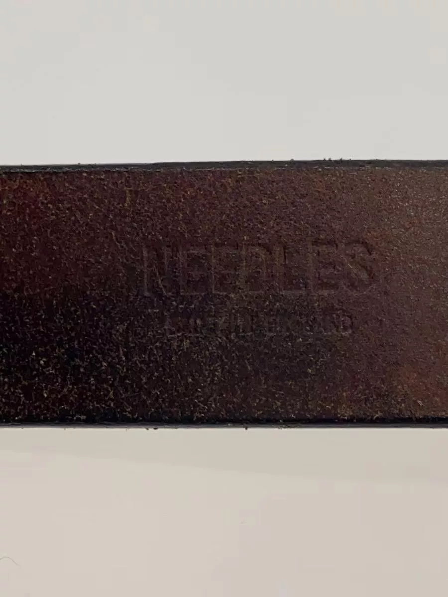 Needles Belts Needles Quick Release Buckle Leather Belt Brown