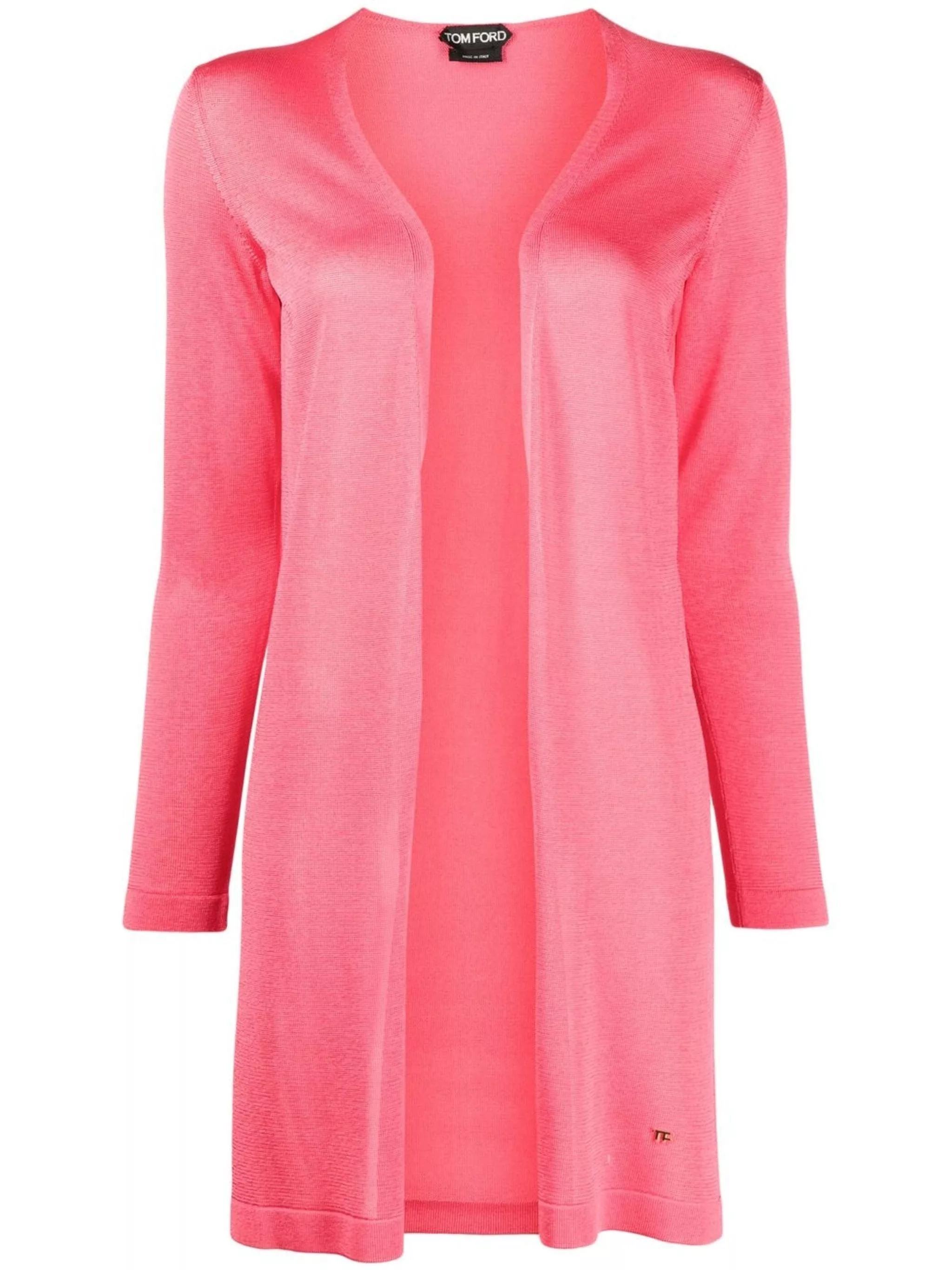 Tom Ford Sweaters Tom Ford o1loc1c0724 CGK003 Knitted Long-Sleeve Cardigan in Pink