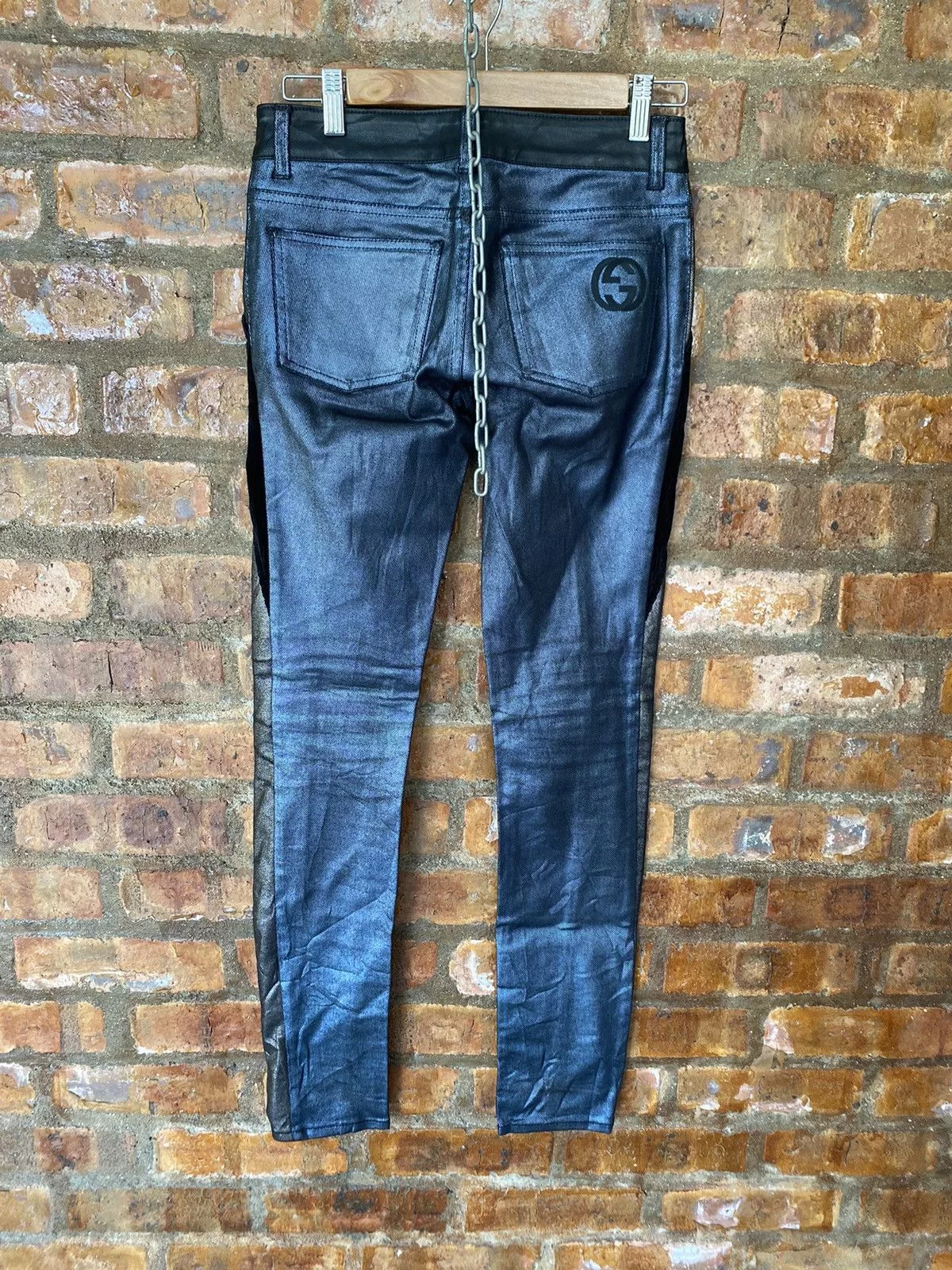 Gucci Jeans SS06 Gucci Wax Coated pants Multi