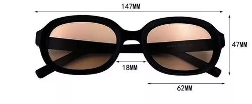 Designer Sunglasses Designer × Electric Visual Retro round frame sunglasses Black Streetwear