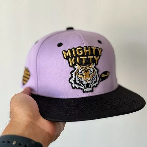 Other Hats Other NEW MIGHTY KITTY LAVENDER/BLACK FLAT BILL SNAPBACK Streetwear
