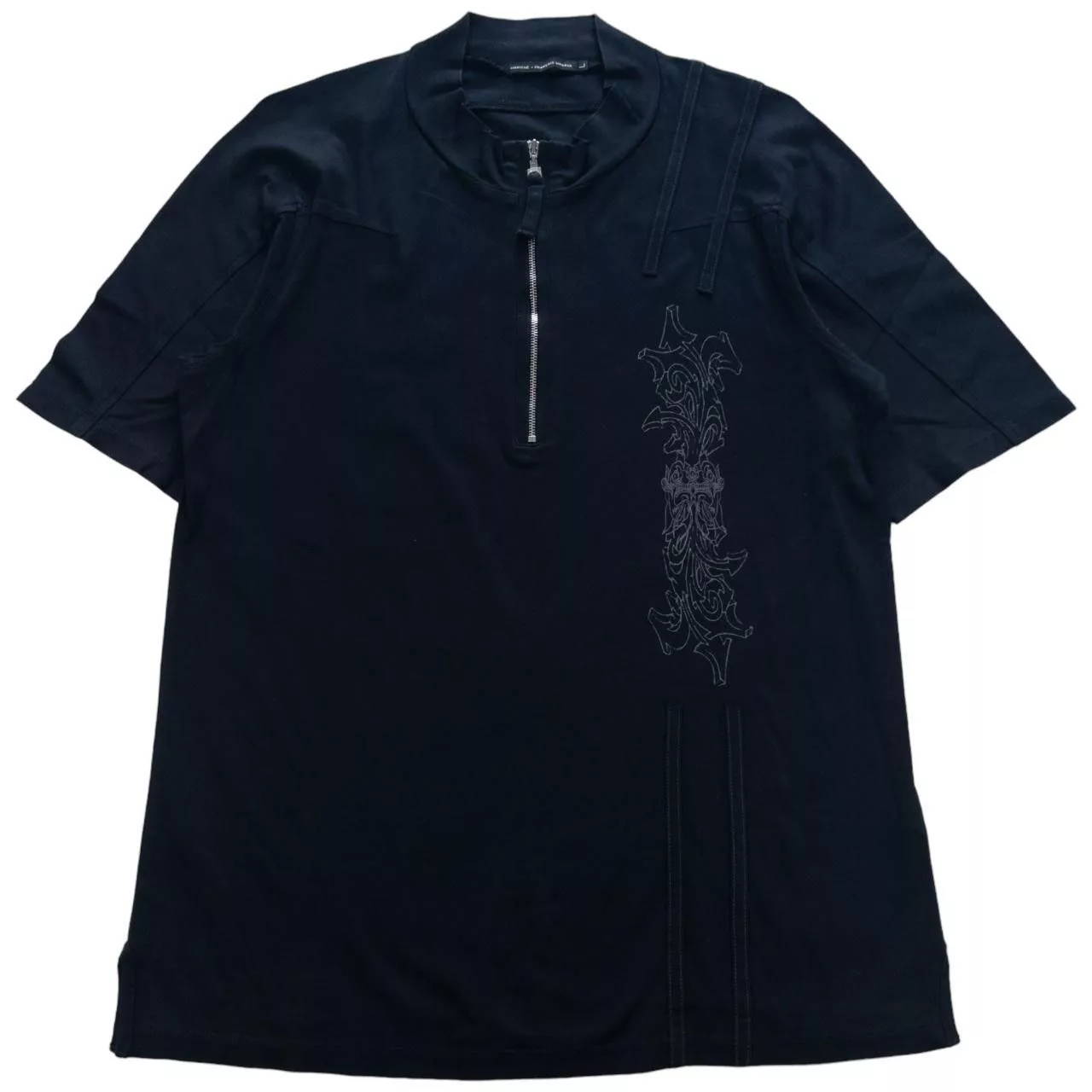 Marithe + Francois Girbaud Polos Vintage Marithe + Francois Girbaud Zip Up T Shirt Size M Black