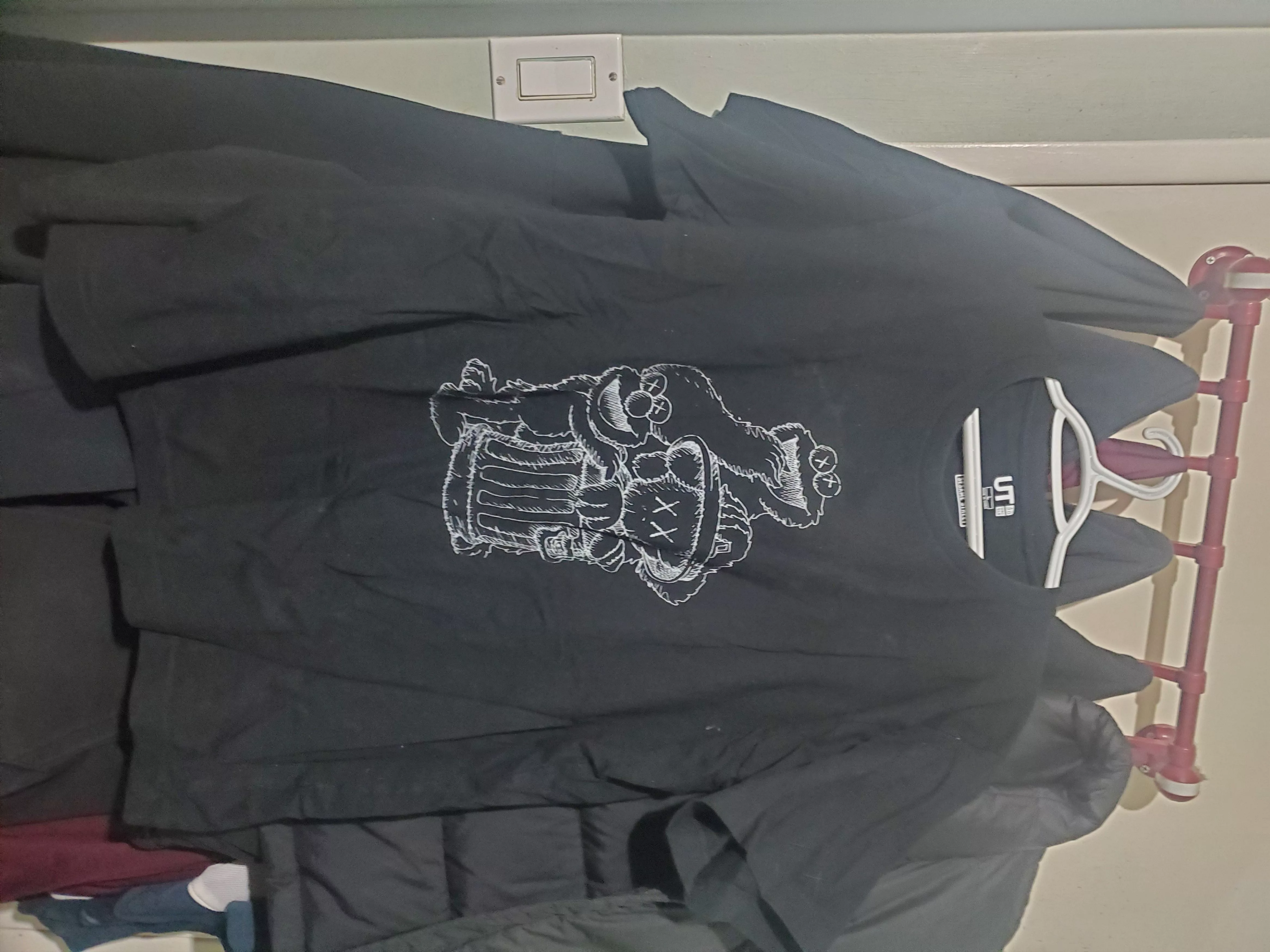 Kaws Short Sleeve T Shirts Kaws shirt Black