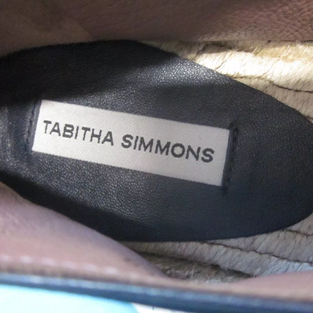 Tabitha Simmons Flats Tabitha Simmons Blue Satin Espadrilles 38 7.5