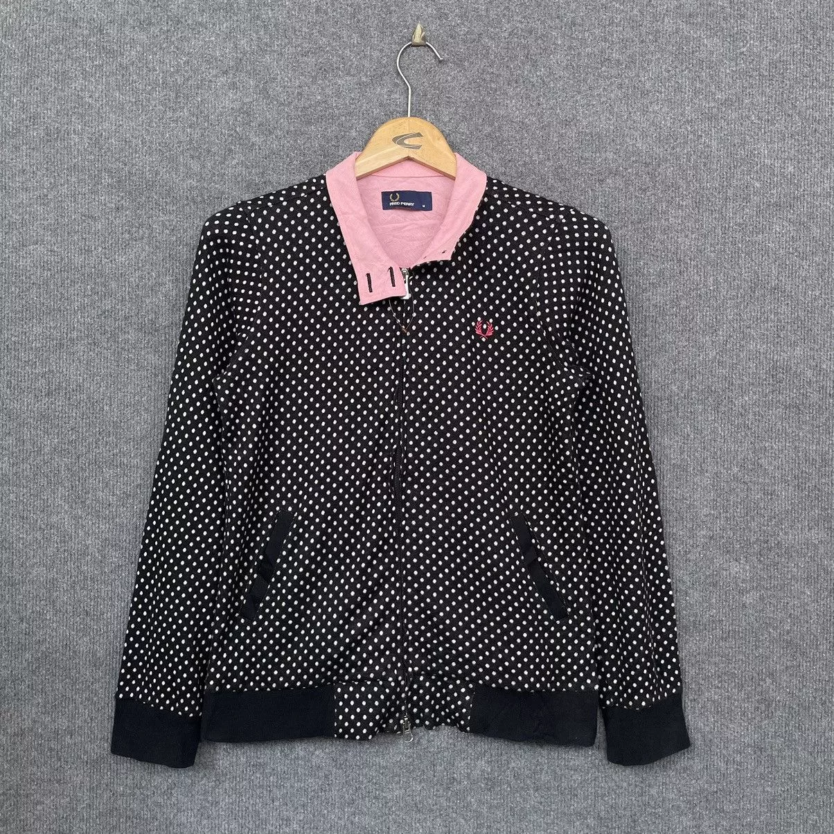 Fred Perry Jackets Fred Perry Women Polka Dot Zip Up Jacket Black