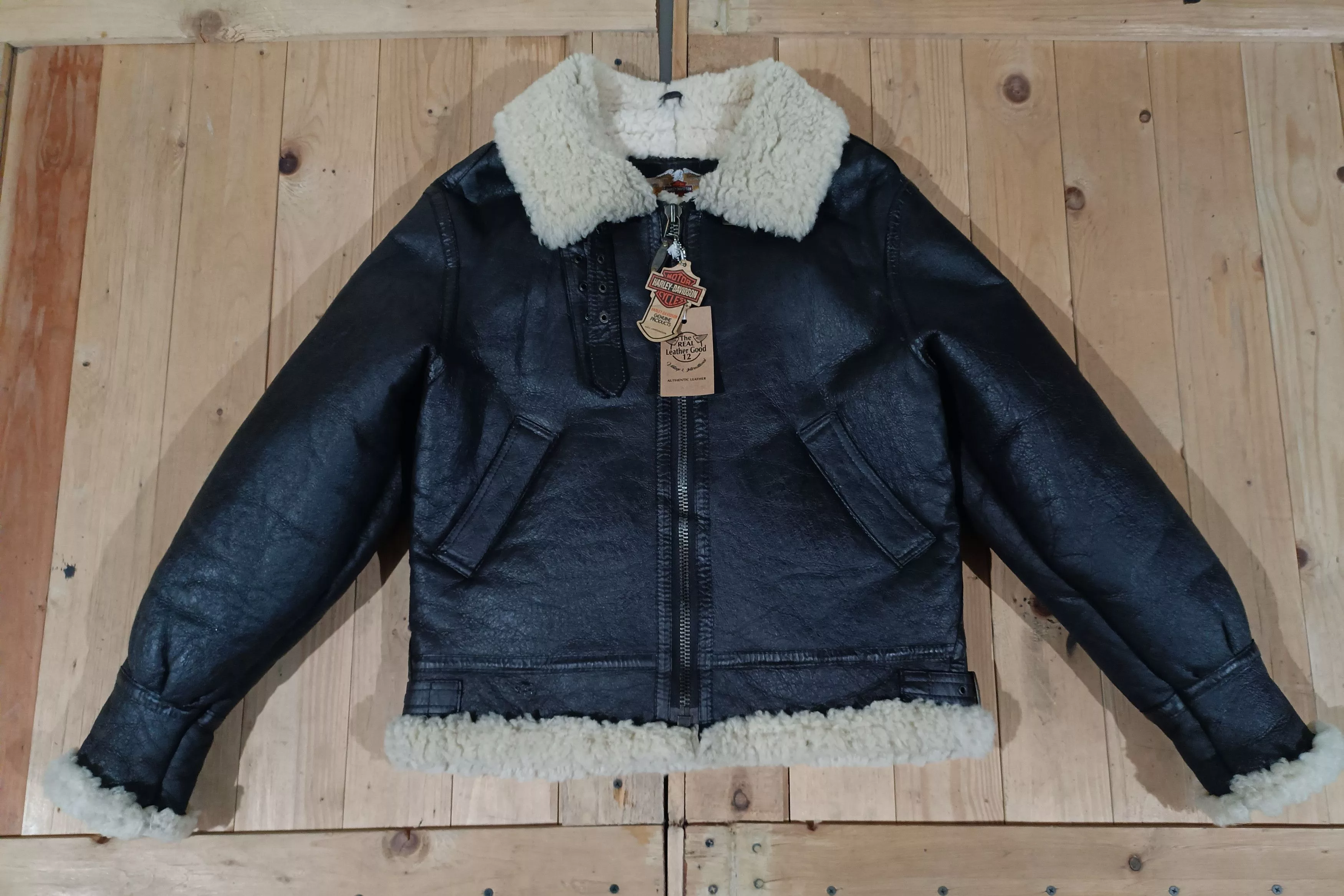 Harley Davidson Leather Jackets HARLEY DAVIDSON TYPE B3 FLIGHT SHEEPSKIN FLIGHT JACKET Brown