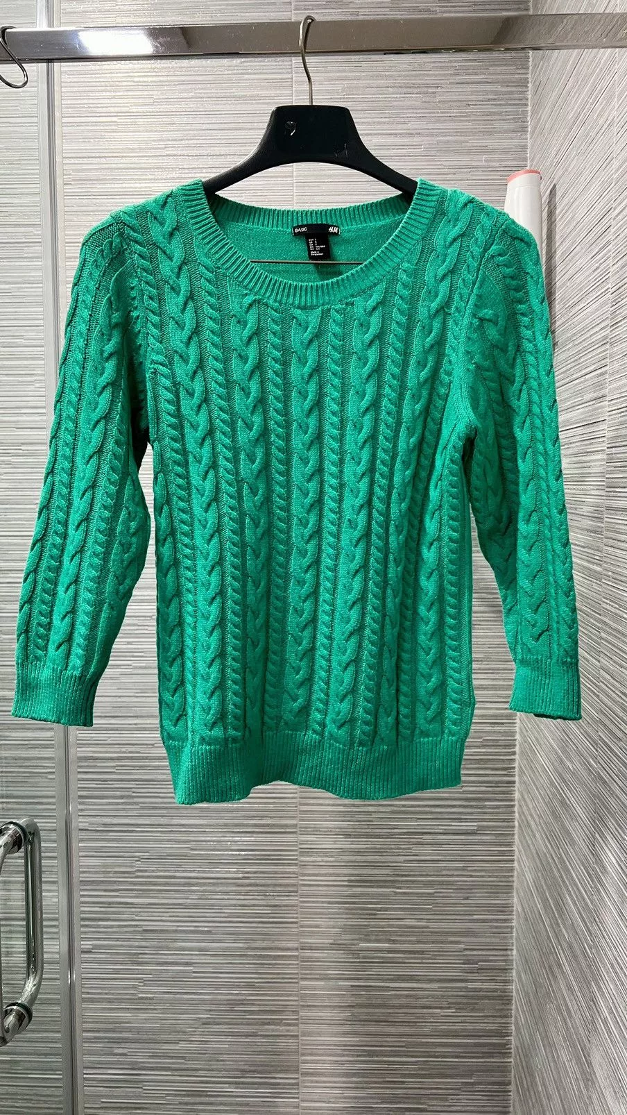 H&M Sweaters Women’s H&M Basic Green Cable Knit Sweater Size S knit