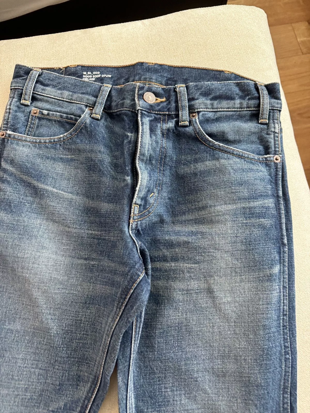 Celine Denim Celine Union wash jeans Blue