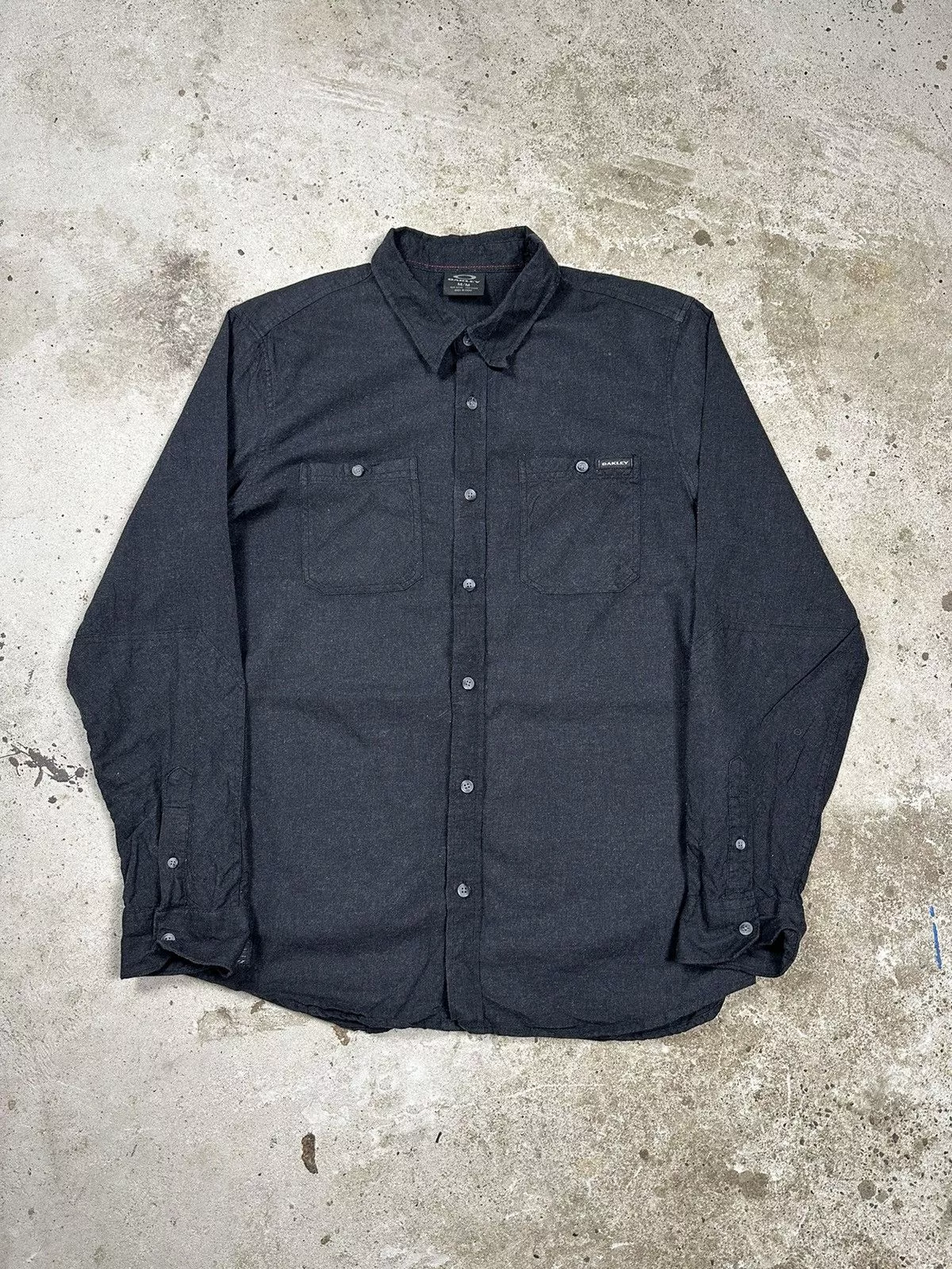 Oakley Shirts Button Ups Vintage Y2K Oakley Shirt Button Up Black Streetwear