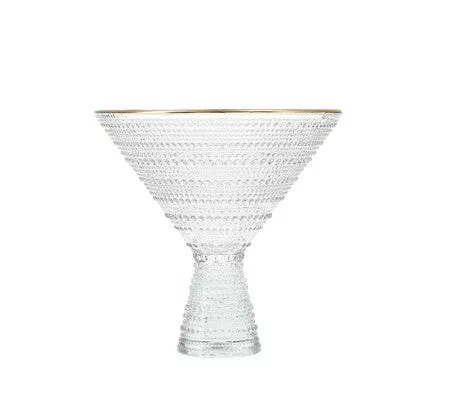 Jupiter Clear w/Gold Rim Martini 11.5oz