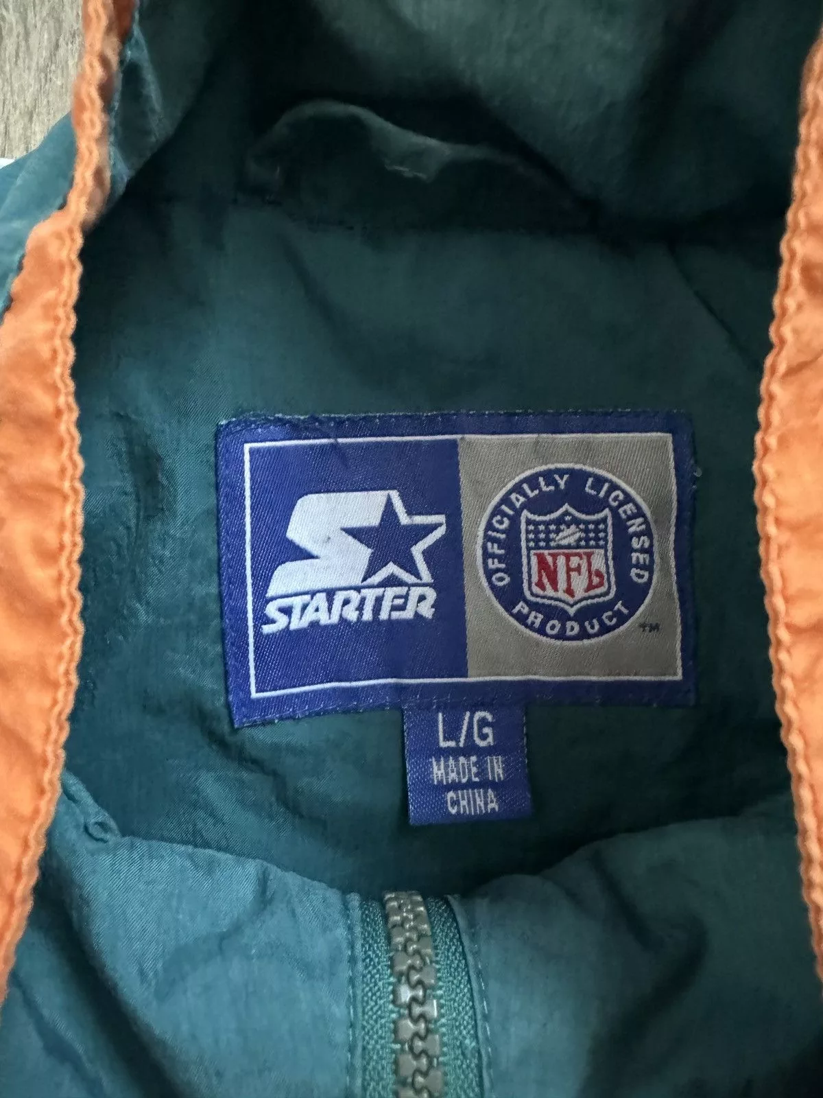 Starter Light Jackets Starter Dolphins jacket from the 90’s Green